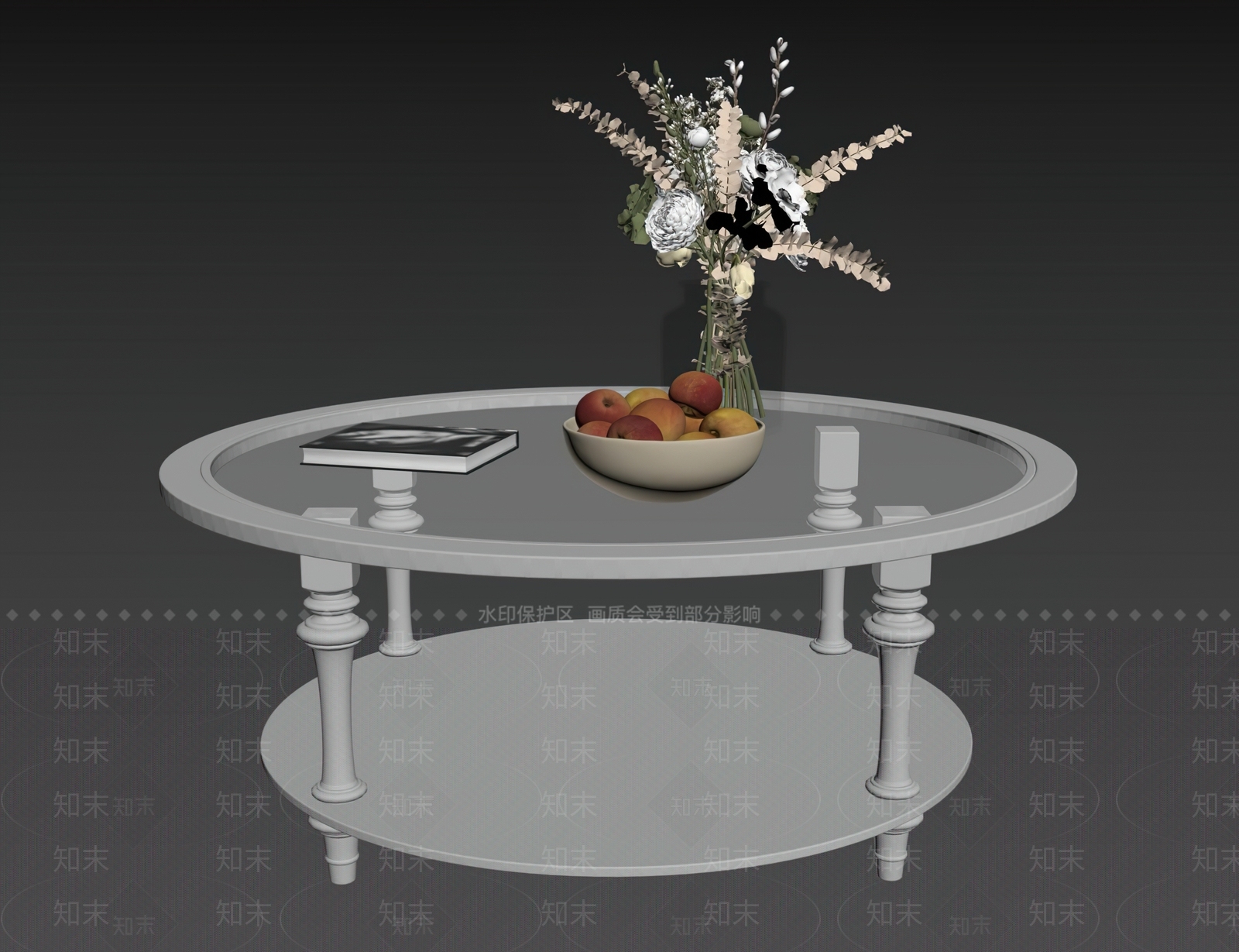 美式中古几类组合3D模型下载【ID:1169578813】