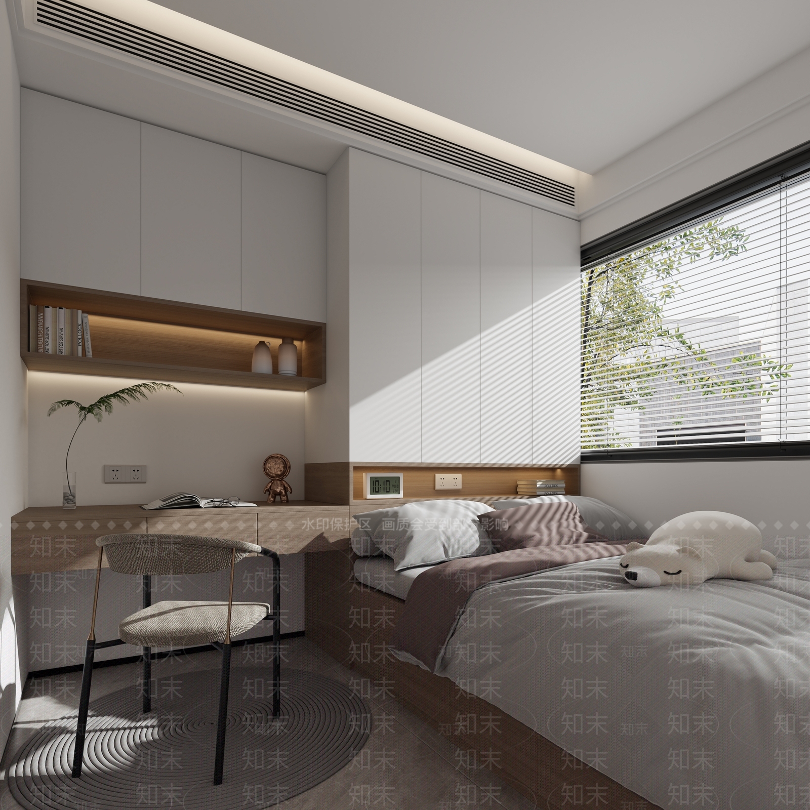 现代书房3D模型下载【ID:1169578926】