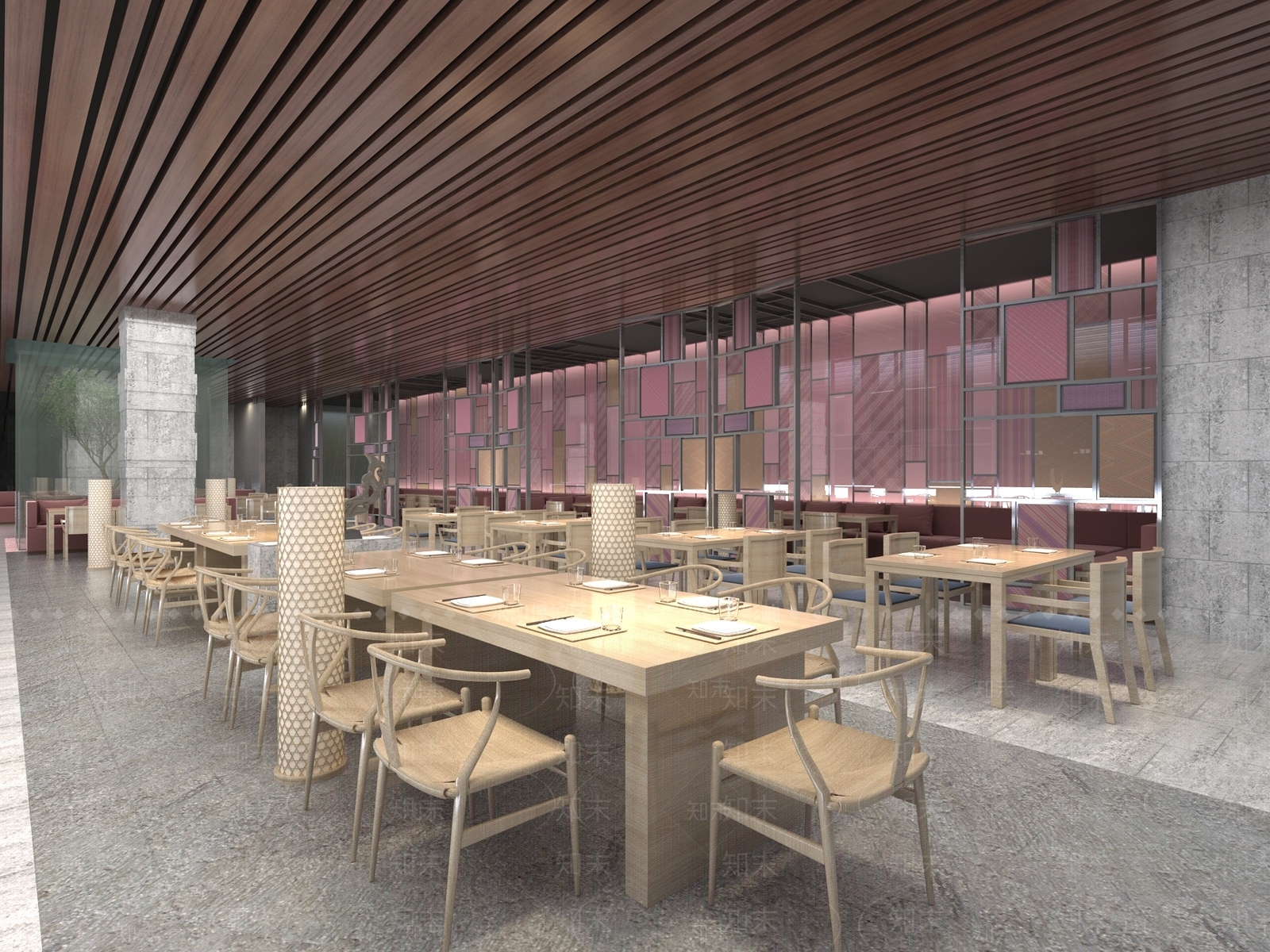 现代中餐厅3D模型下载【ID:1169582453】