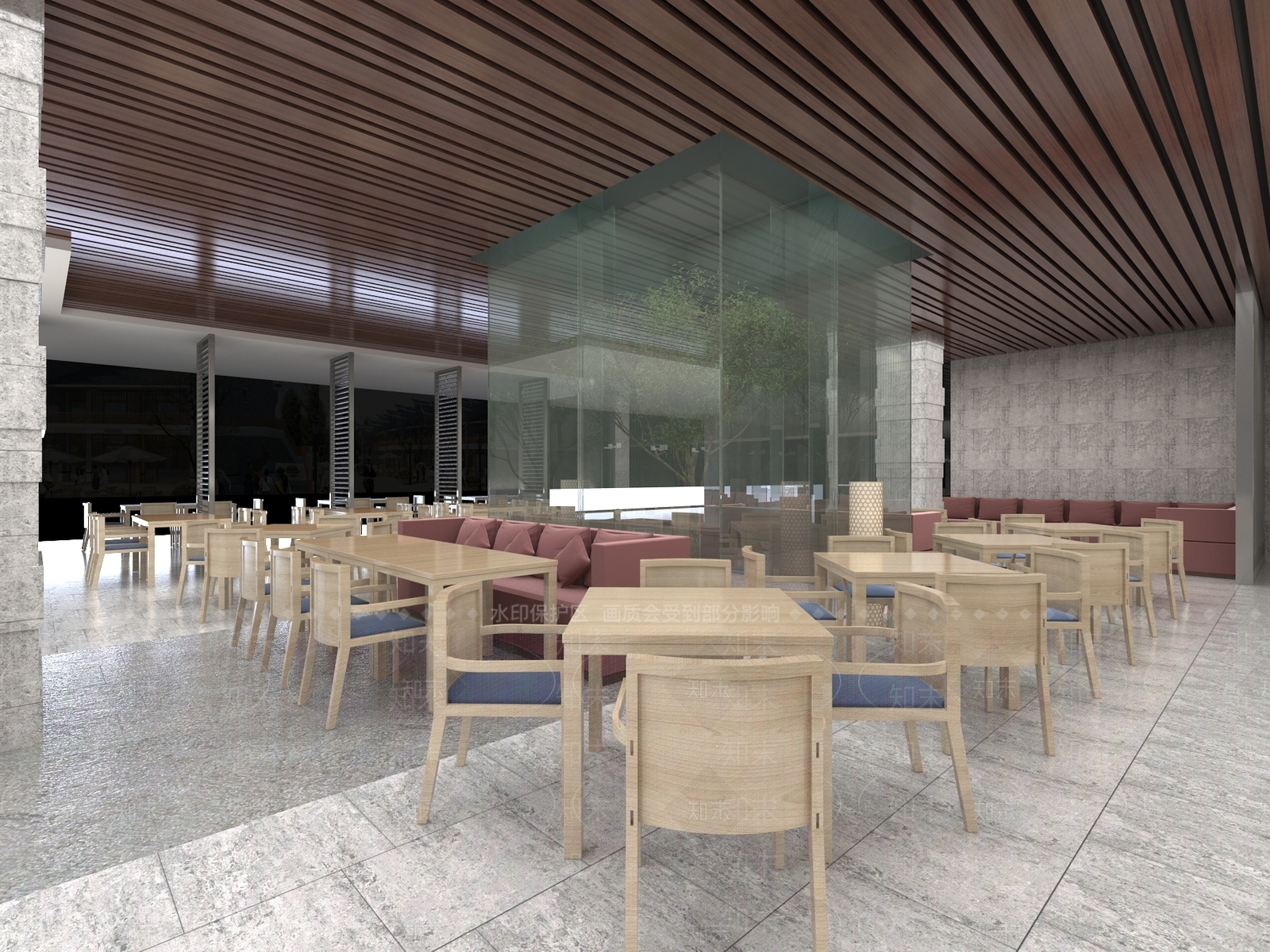 现代中餐厅3D模型下载【ID:1169582648】