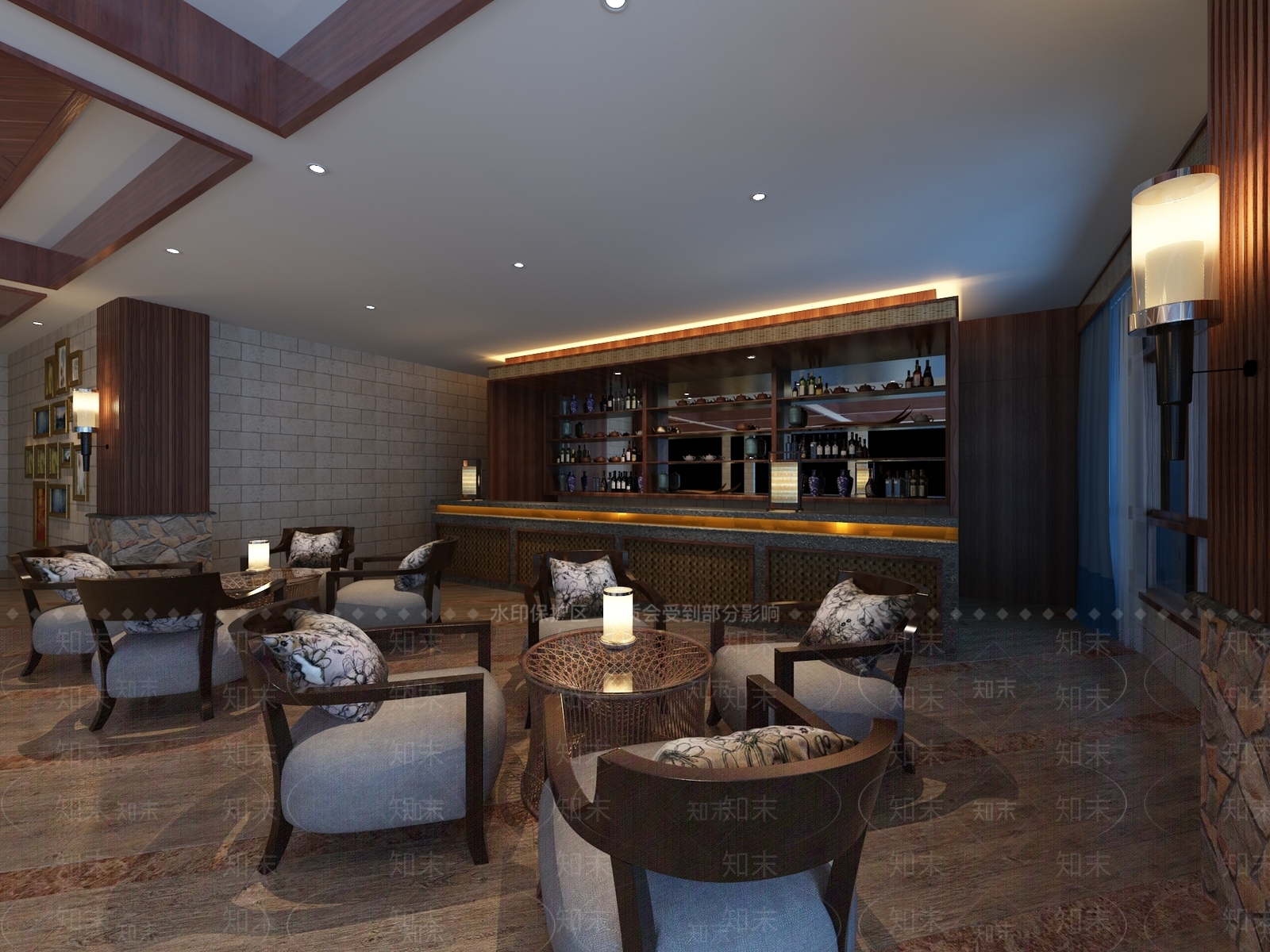 现代咖啡厅3D模型下载【ID:1169583304】