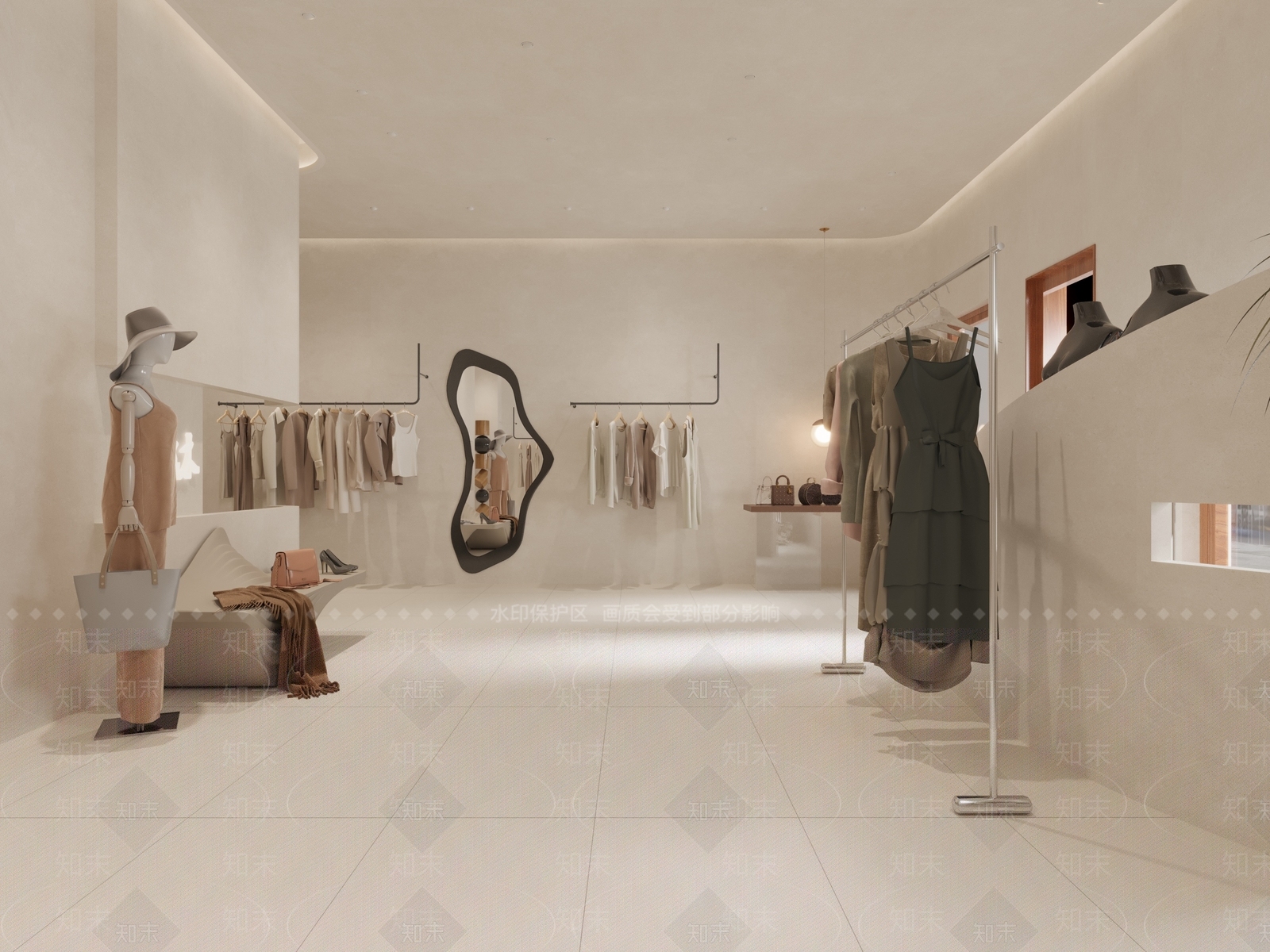 现代服装店3D模型下载【ID:1170641896】