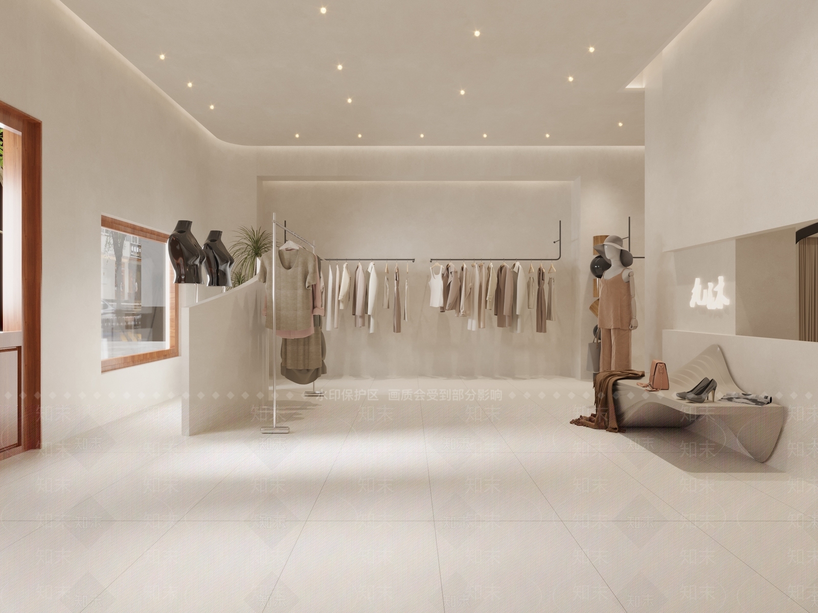现代服装店3D模型下载【ID:1170641896】