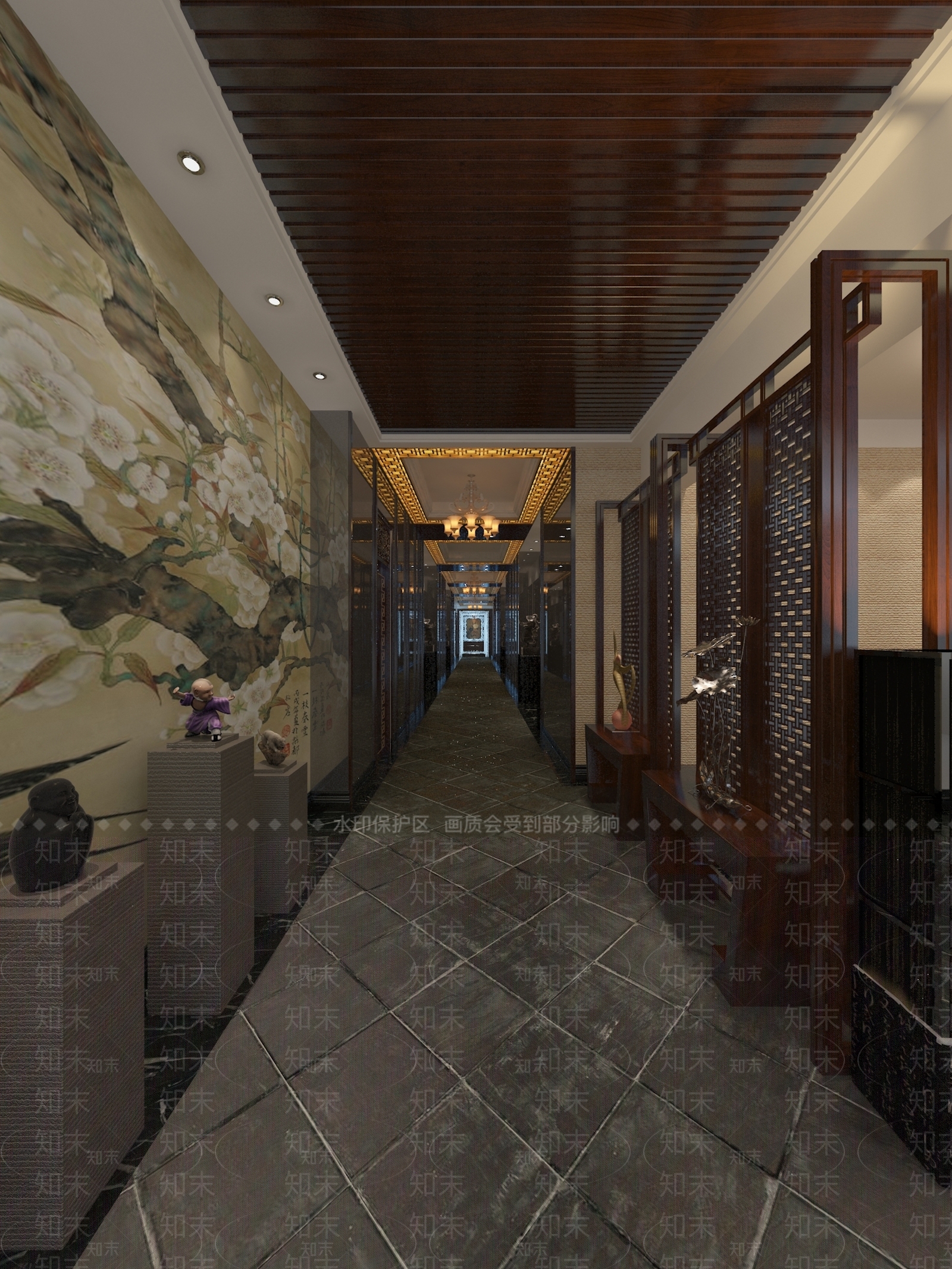 新中式其他娱乐空间3D模型下载【ID:1169584861】