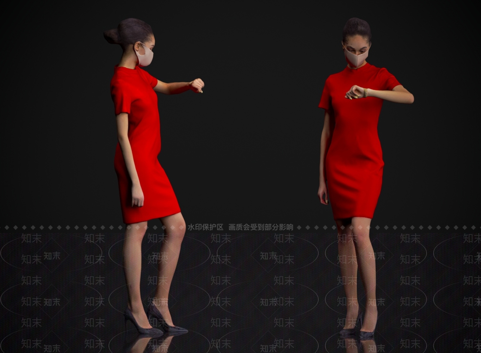女人3D模型下载【ID:1169586846】