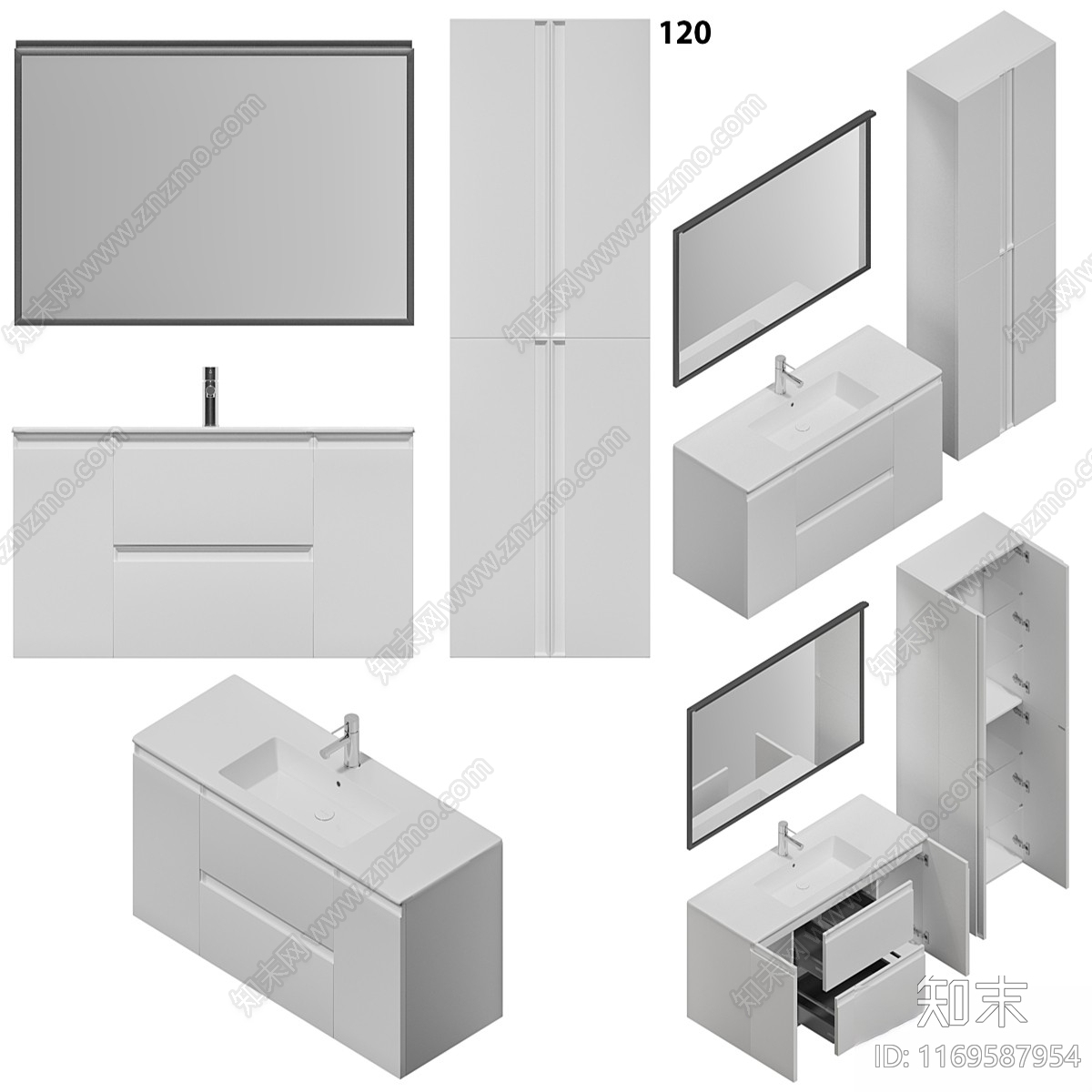 洗手台3D模型下载【ID:1169587954】