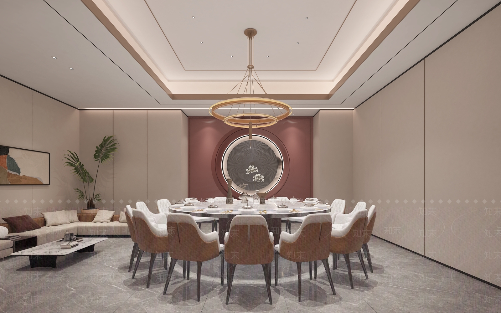 现代简约包厢3D模型下载【ID:1169591756】