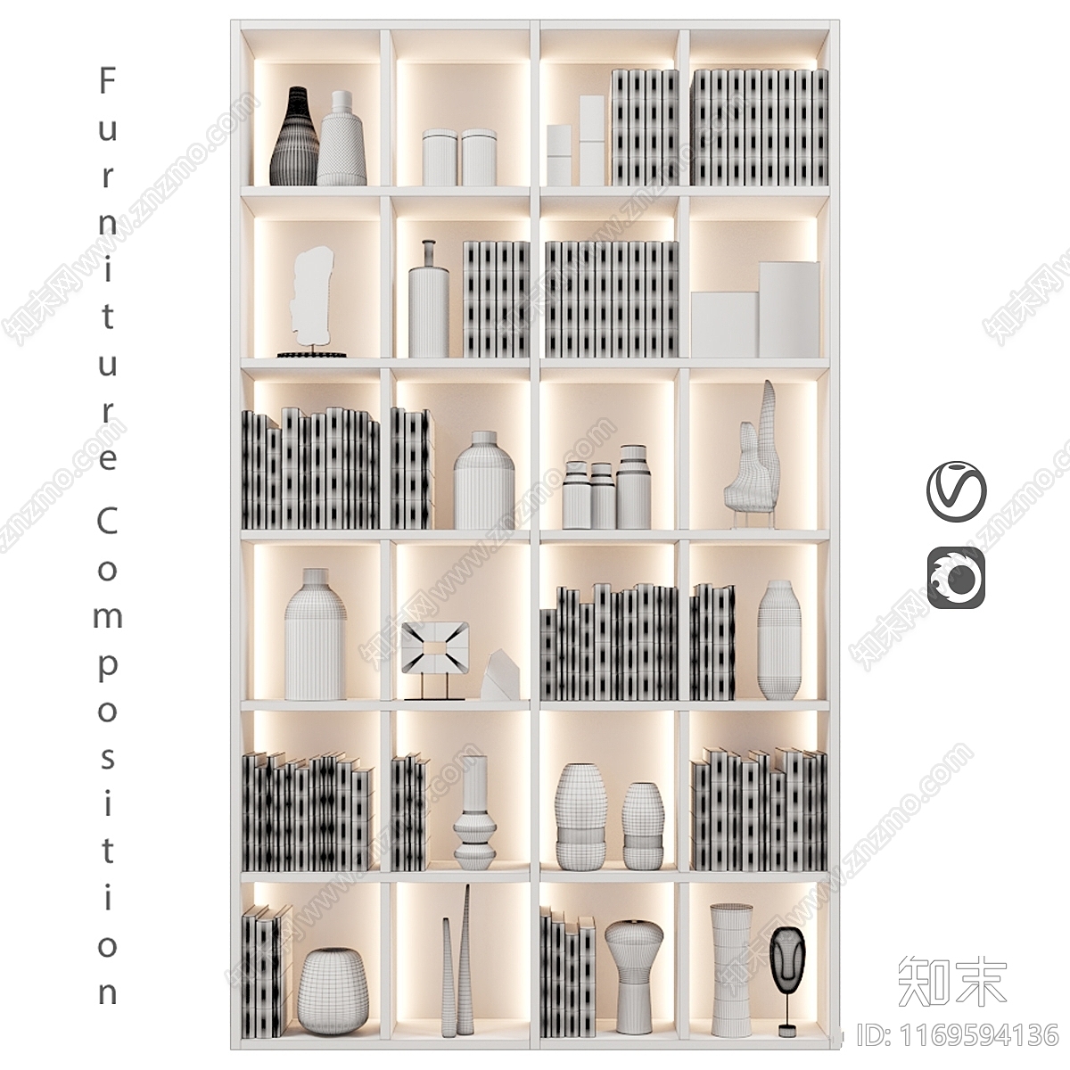 置物架3D模型下载【ID:1169594136】