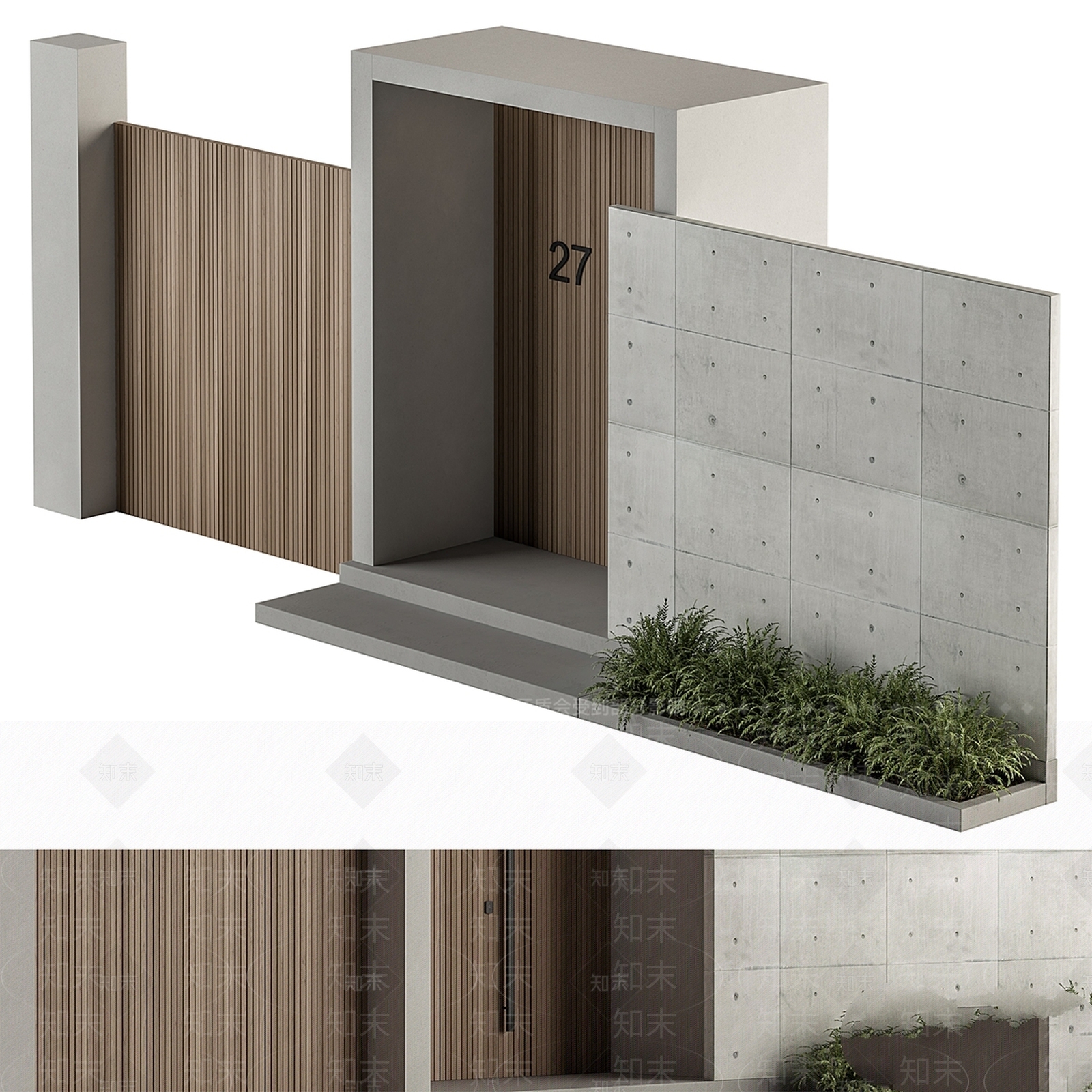 隔断3D模型下载【ID:1169600891】