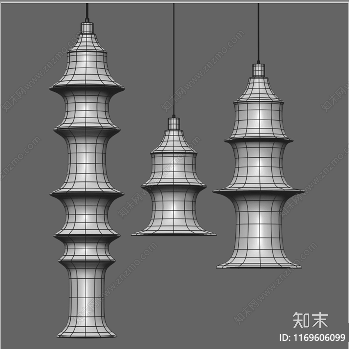 吊灯3D模型下载【ID:1169606099】