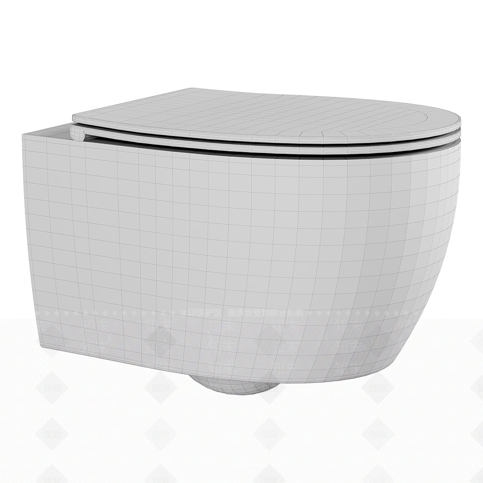 马桶3D模型下载【ID:1169610381】