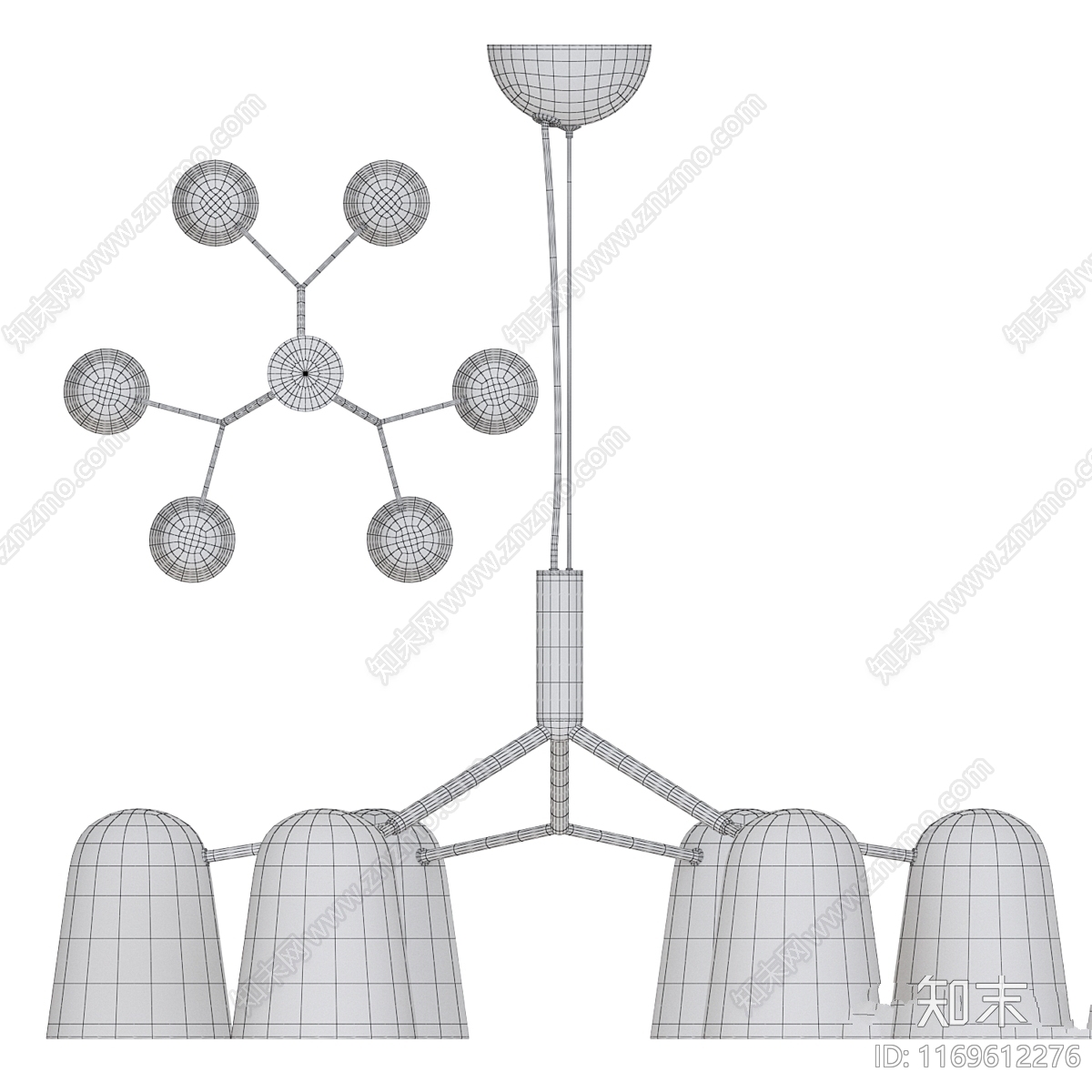 吊灯3D模型下载【ID:1169612276】
