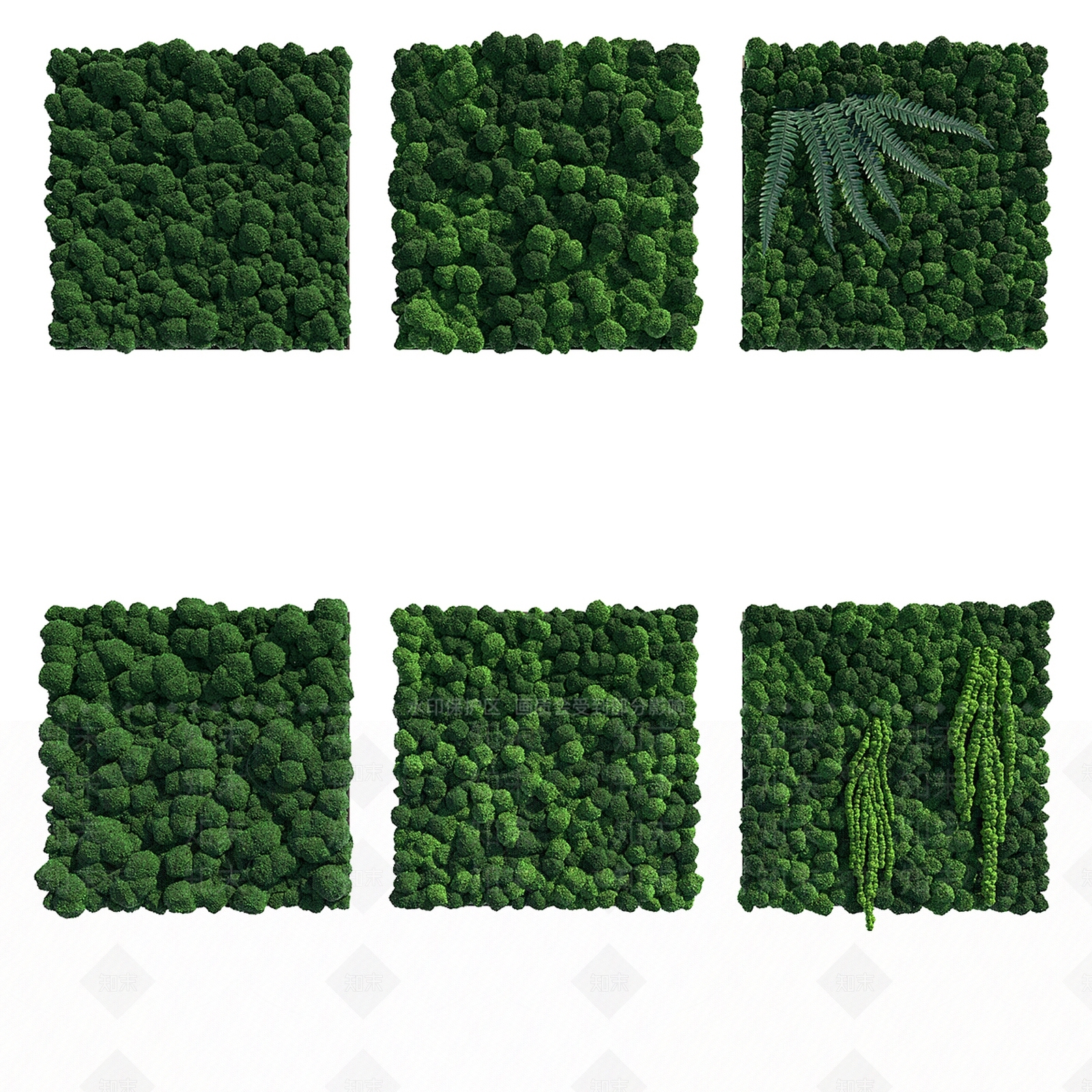 绿植墙3D模型下载【ID:1169613448】