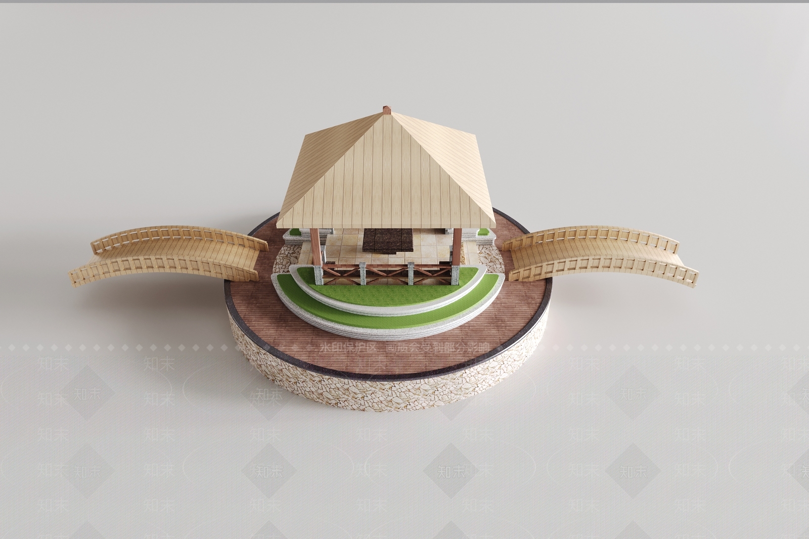 现代亭子3D模型下载【ID:1169617747】