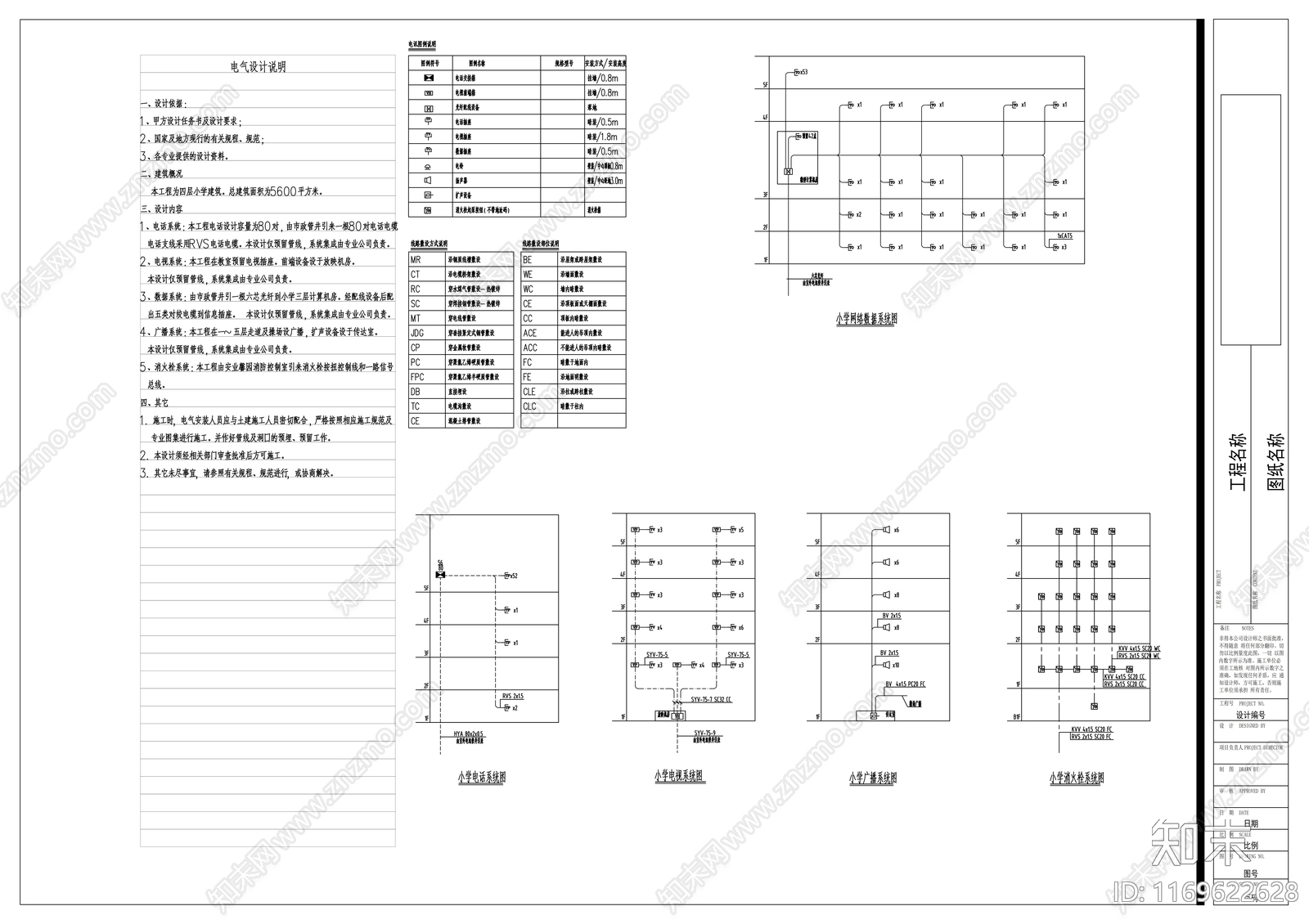 现代学校cad施工图下载【ID:1169622628】