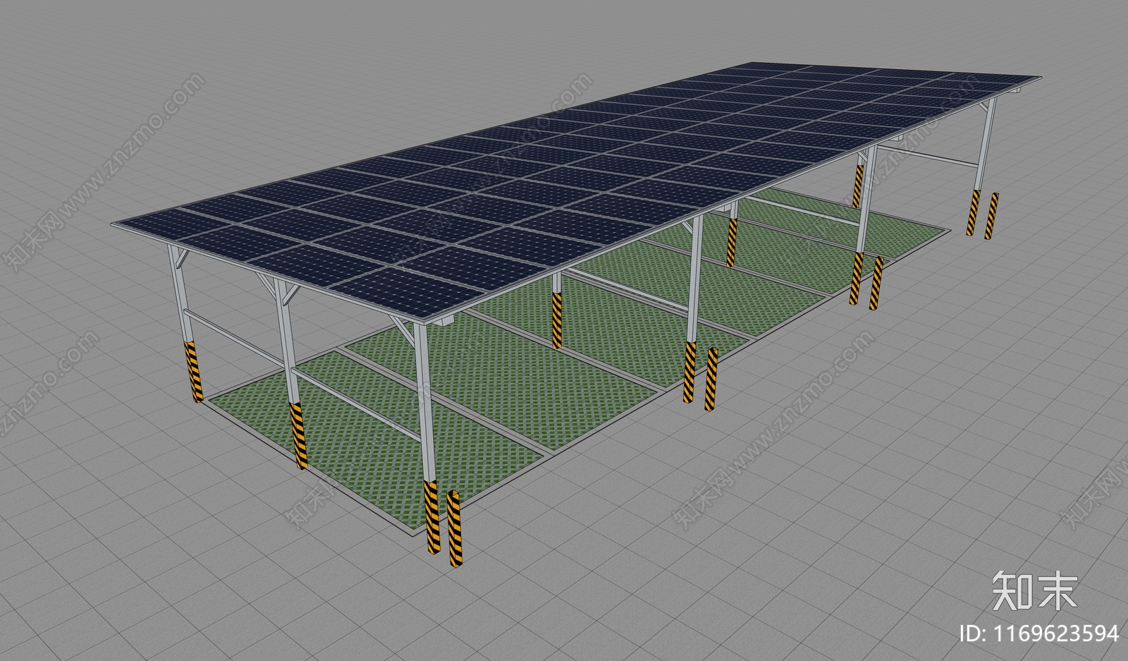 现代停车场SU模型下载【ID:1169623594】