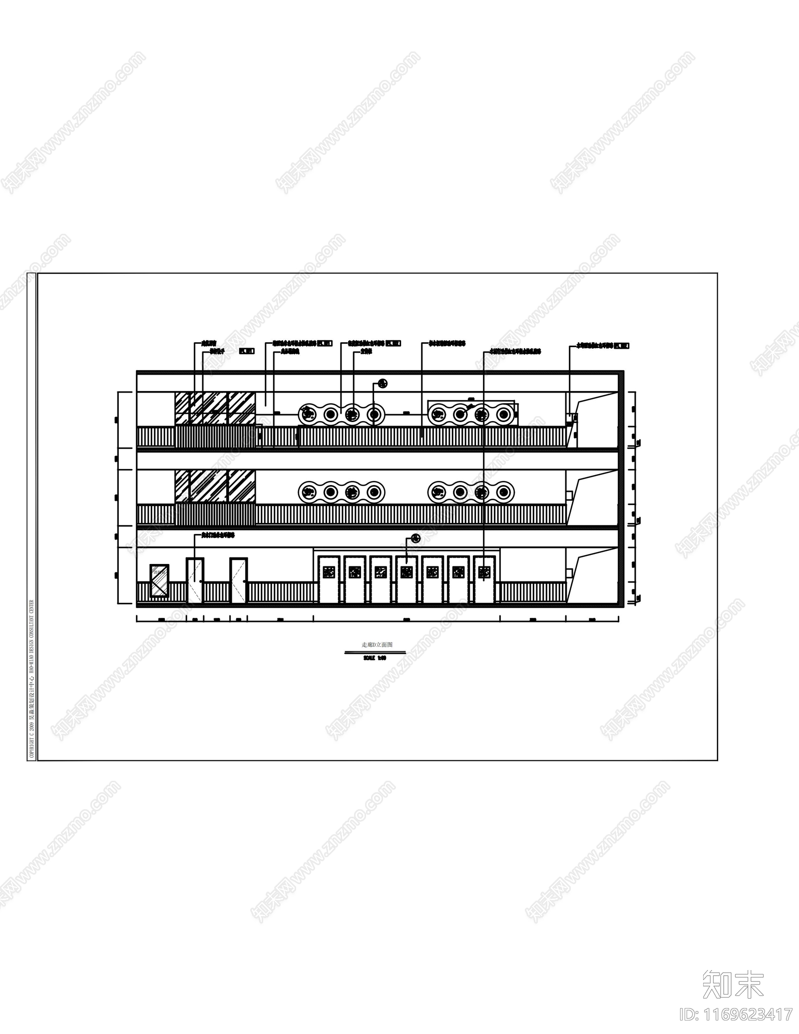 现代幼儿园cad施工图下载【ID:1169623417】