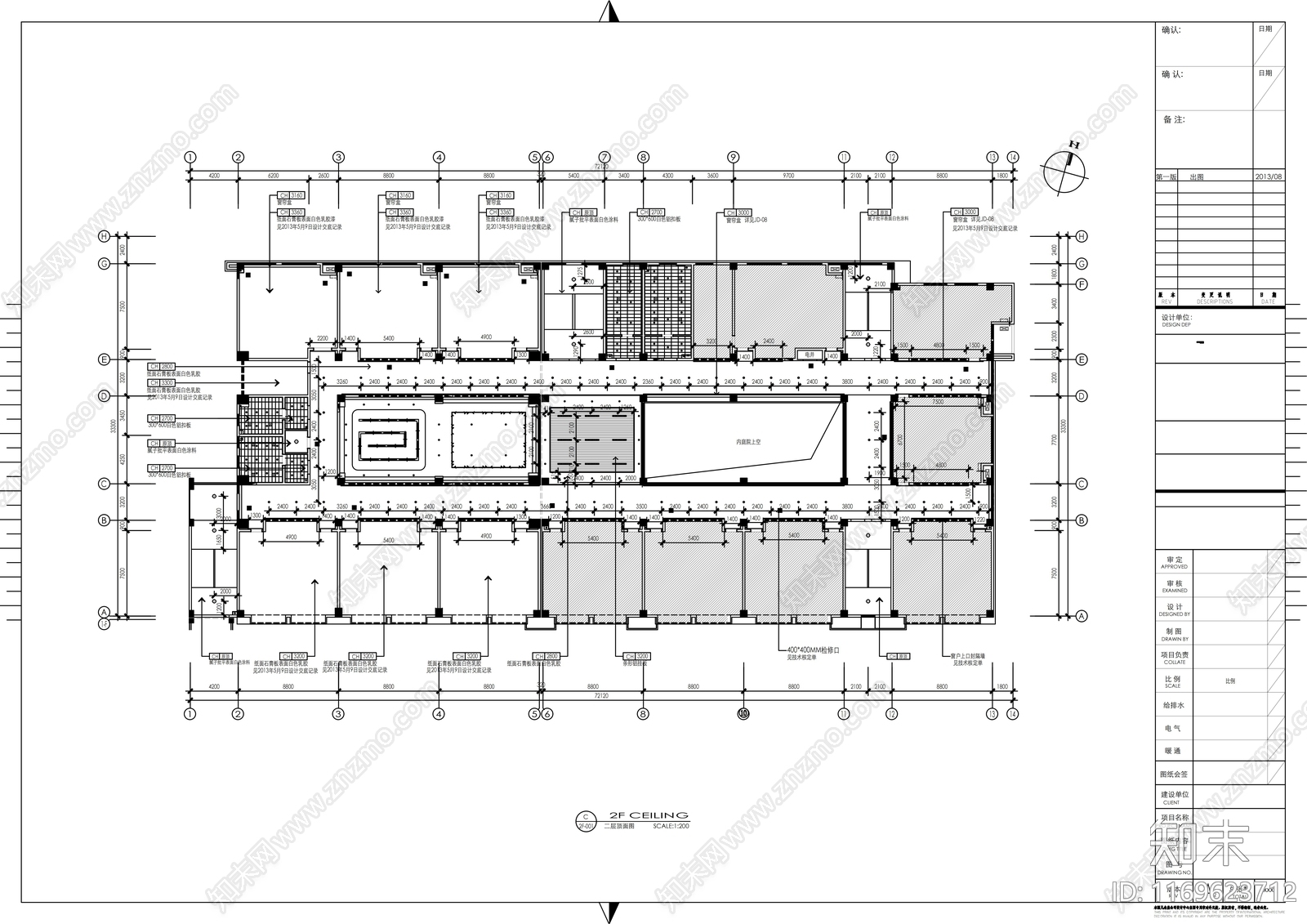 现代学校cad施工图下载【ID:1169623712】