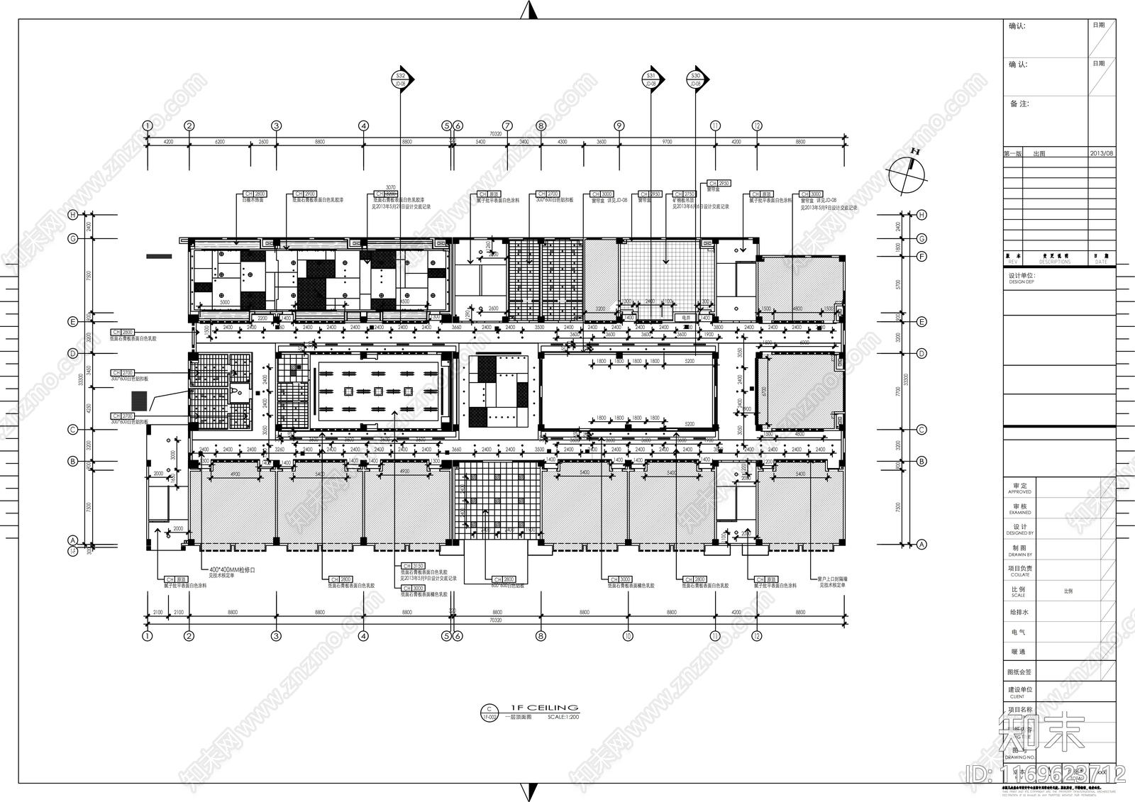 现代学校cad施工图下载【ID:1169623712】