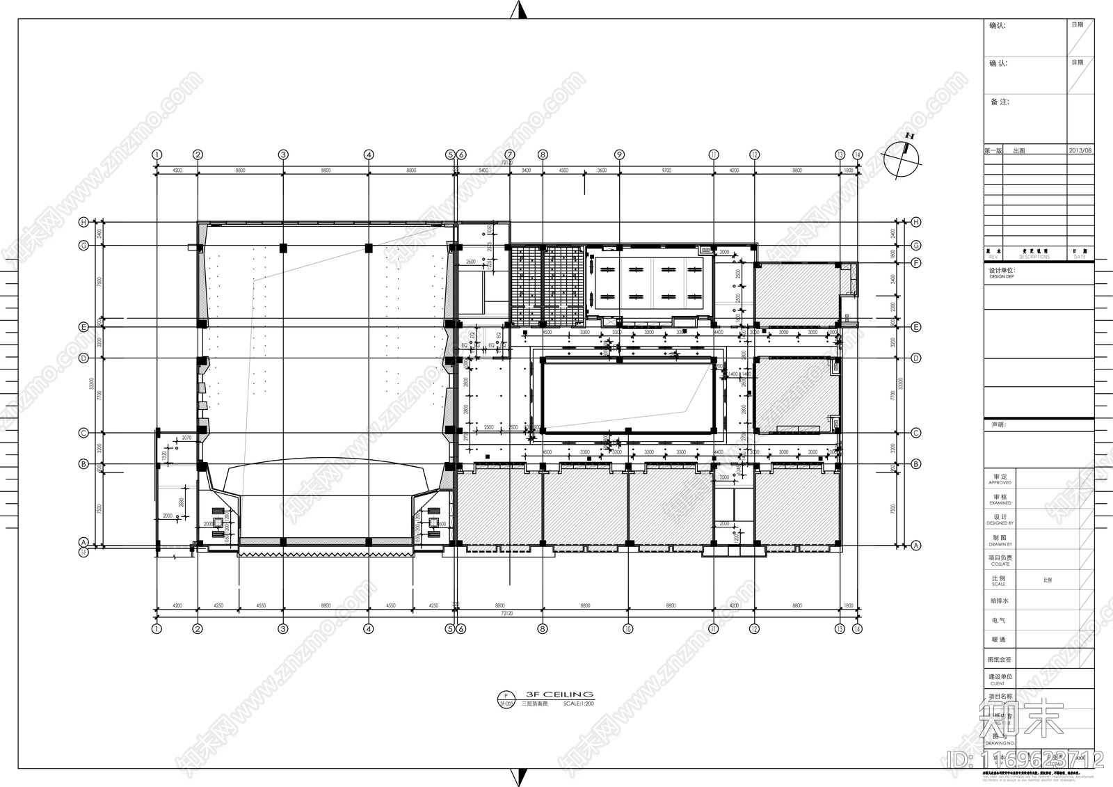 现代学校cad施工图下载【ID:1169623712】