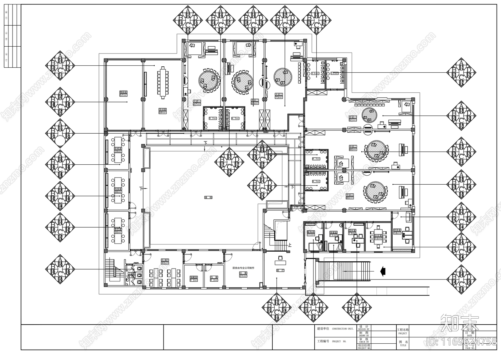 现代幼儿园cad施工图下载【ID:1169624758】