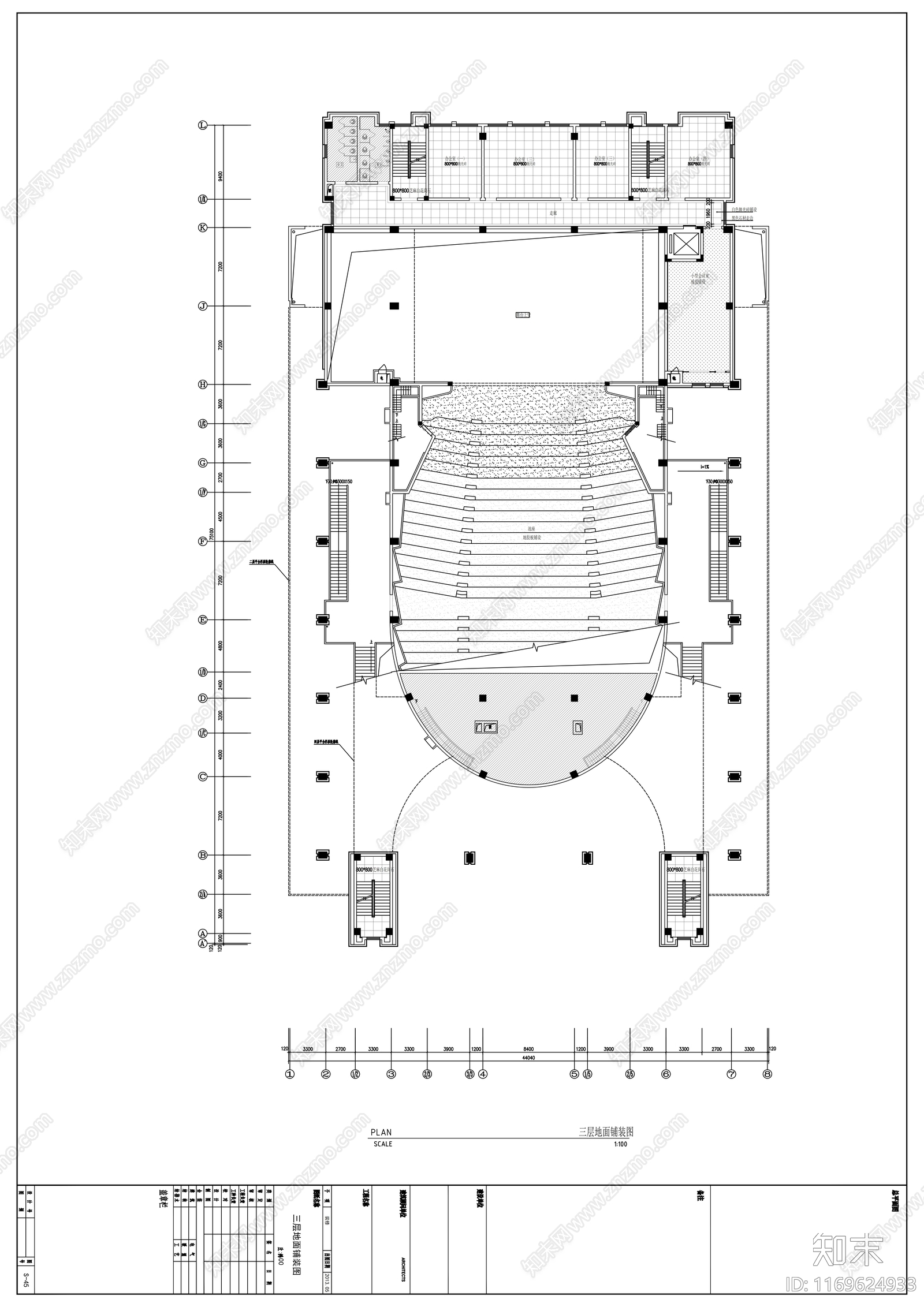 现代学校cad施工图下载【ID:1169624933】