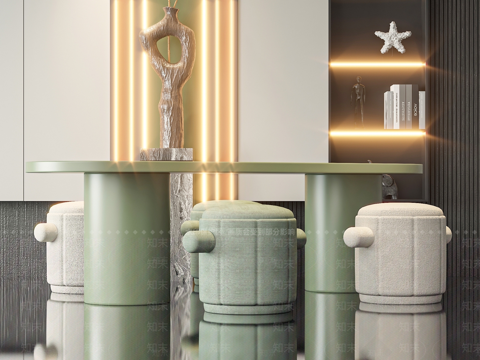 现代儿童椅3D模型下载【ID:1169629531】