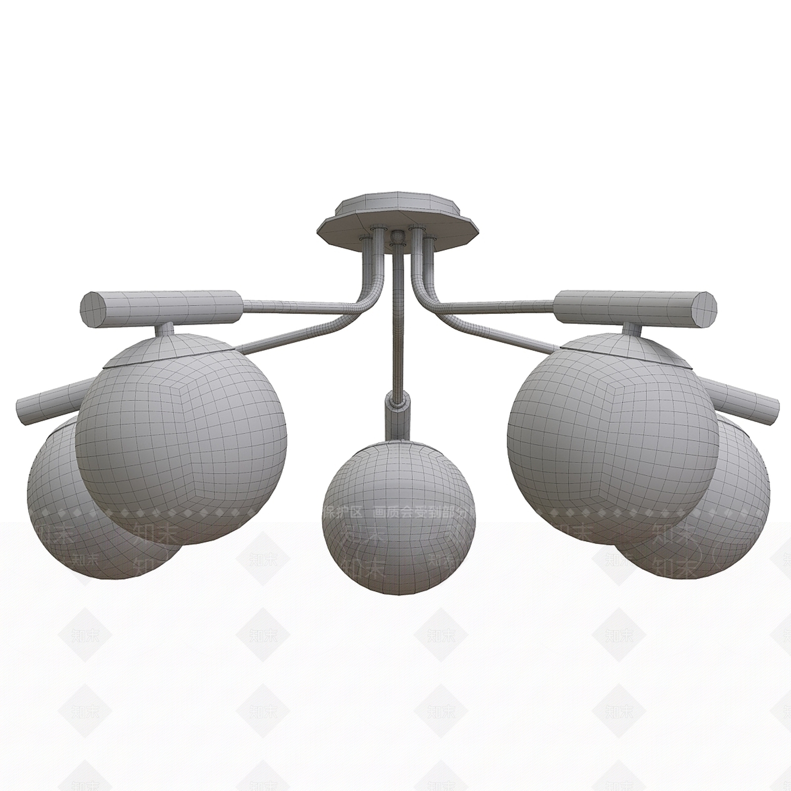 吸顶灯3D模型下载【ID:1169629265】