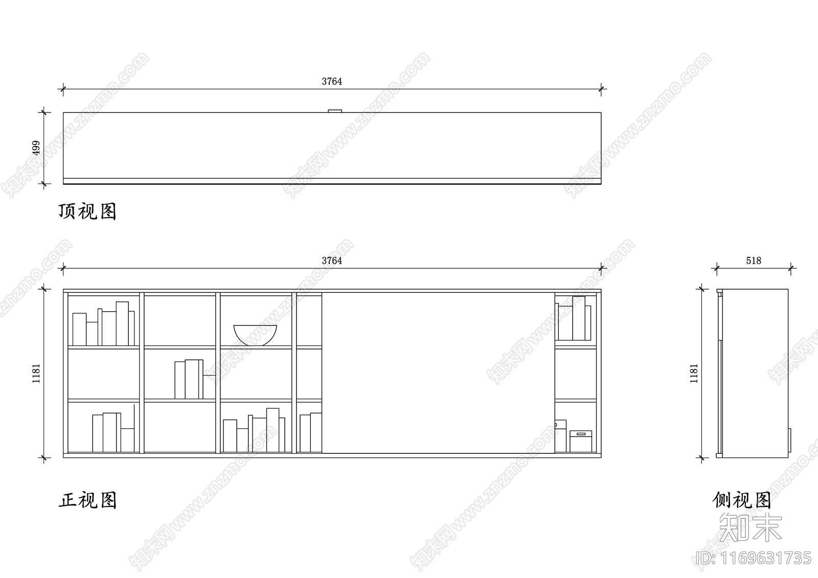 现代工作室cad施工图下载【ID:1169631735】