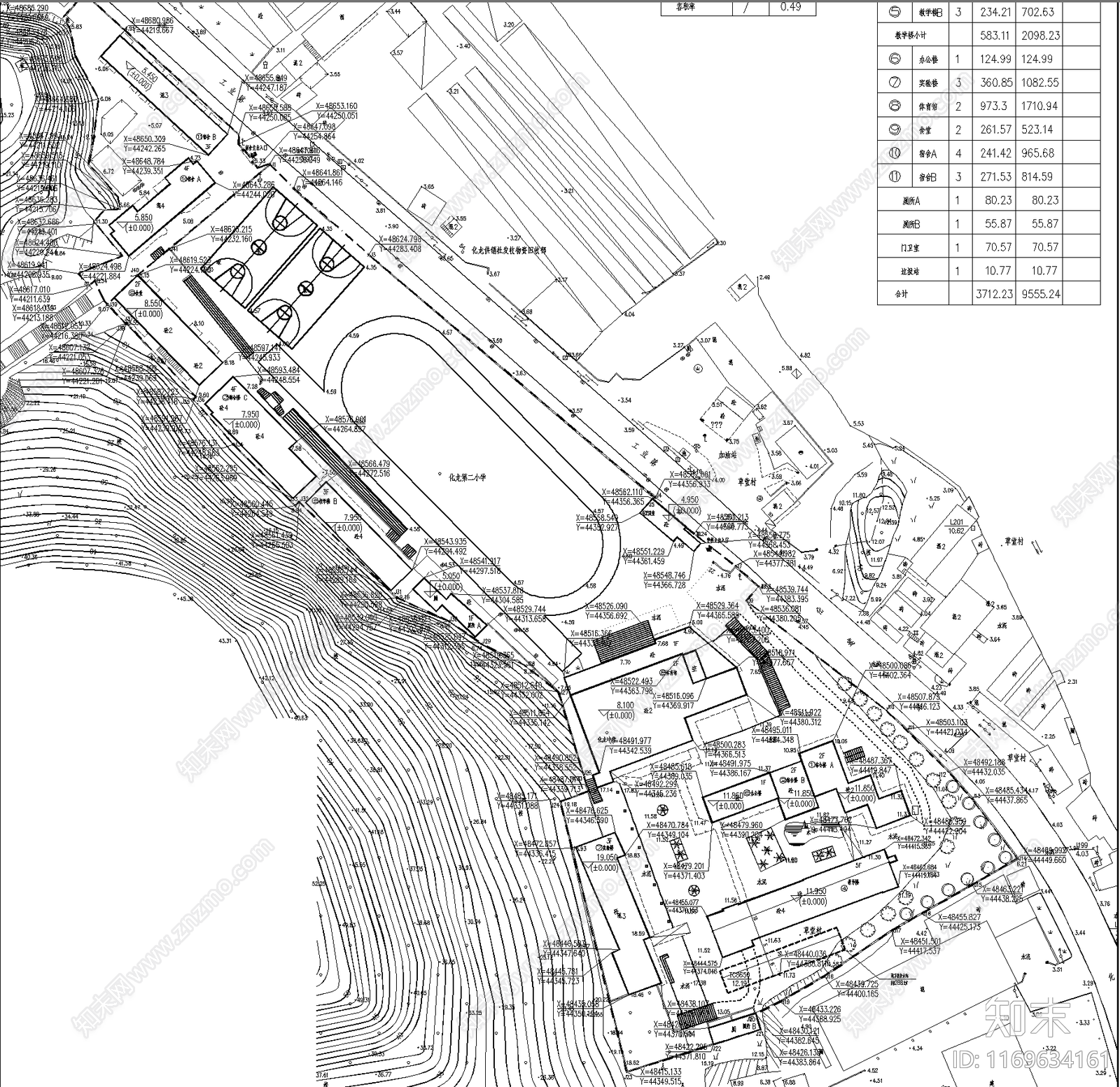 现代学校建筑施工图下载【ID:1169634161】