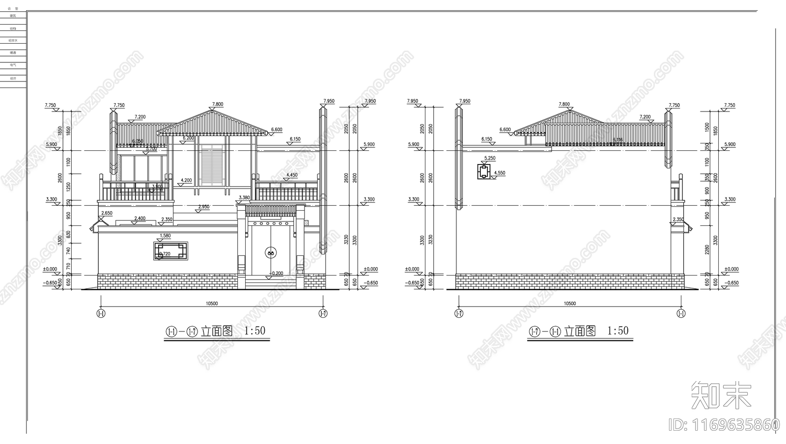 现代四合院施工图下载【ID:1169635860】