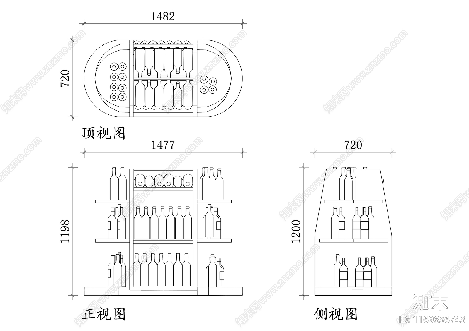 现代酒吧cad施工图下载【ID:1169636743】