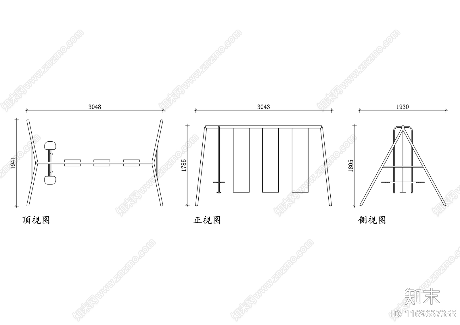 现代庭院cad施工图下载【ID:1169637355】