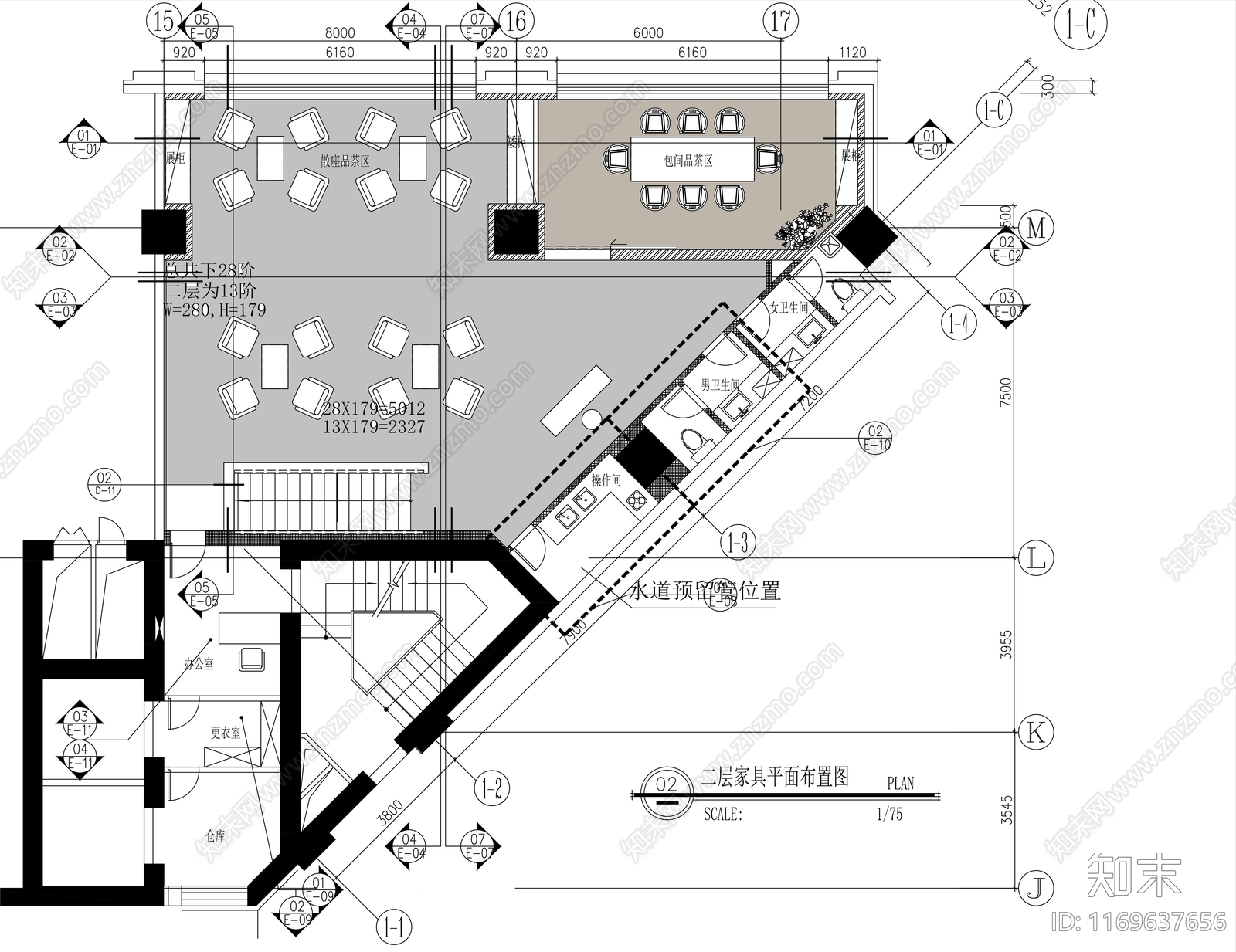 现代烟酒店施工图下载【ID:1169637656】