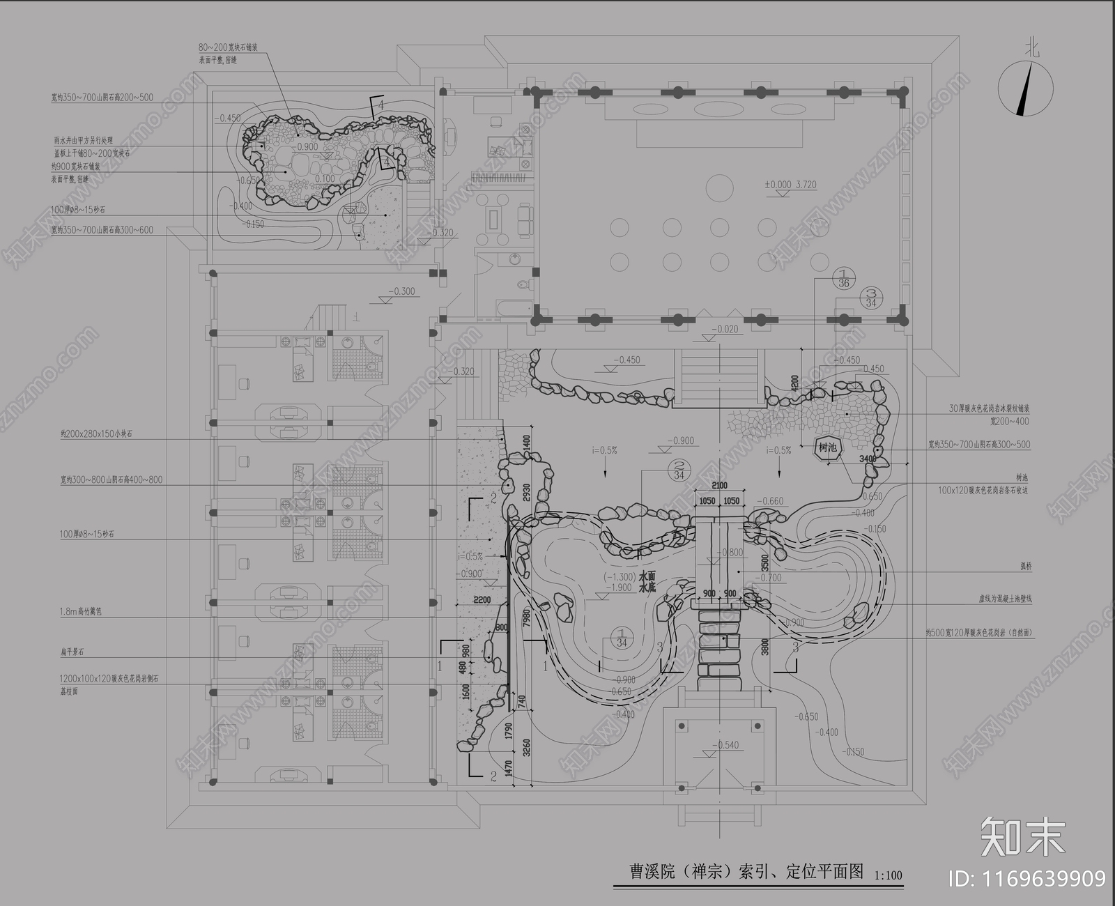 中式禅意其他景观cad施工图下载【ID:1169639909】