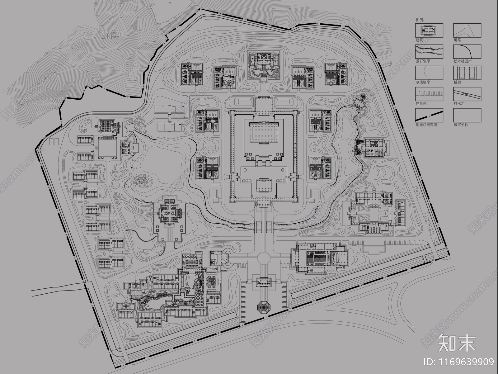 中式禅意其他景观cad施工图下载【ID:1169639909】