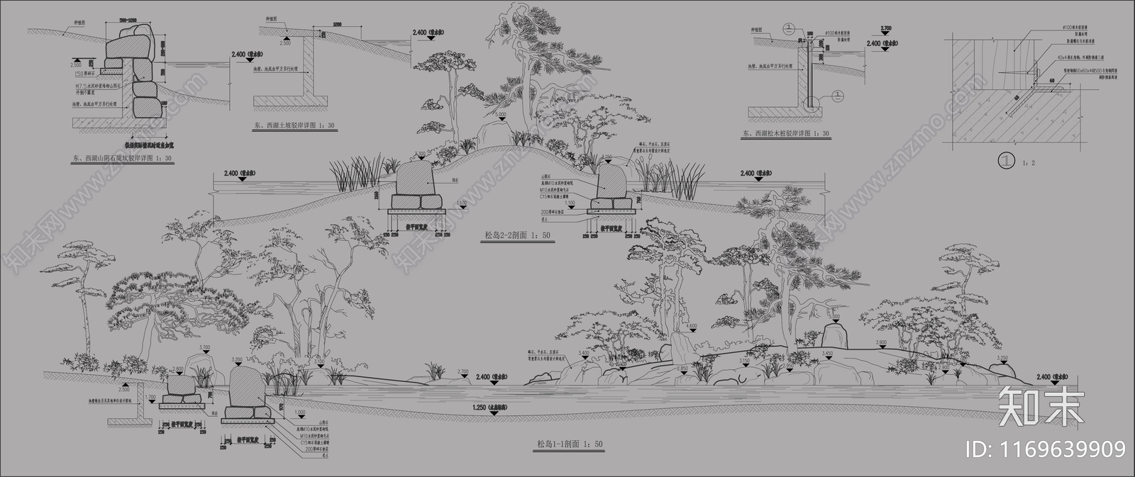 中式禅意其他景观cad施工图下载【ID:1169639909】