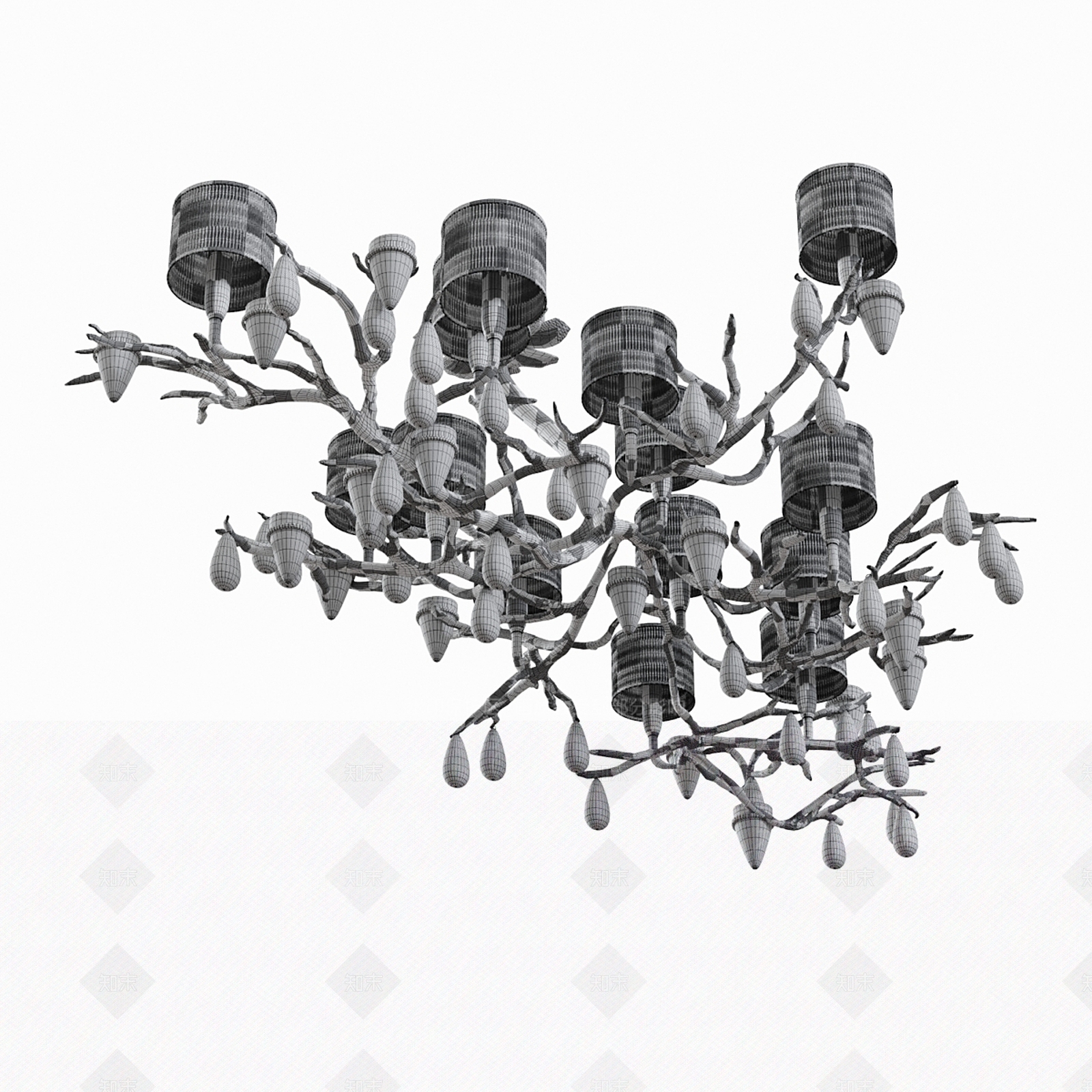 吸顶灯3D模型下载【ID:1169645277】