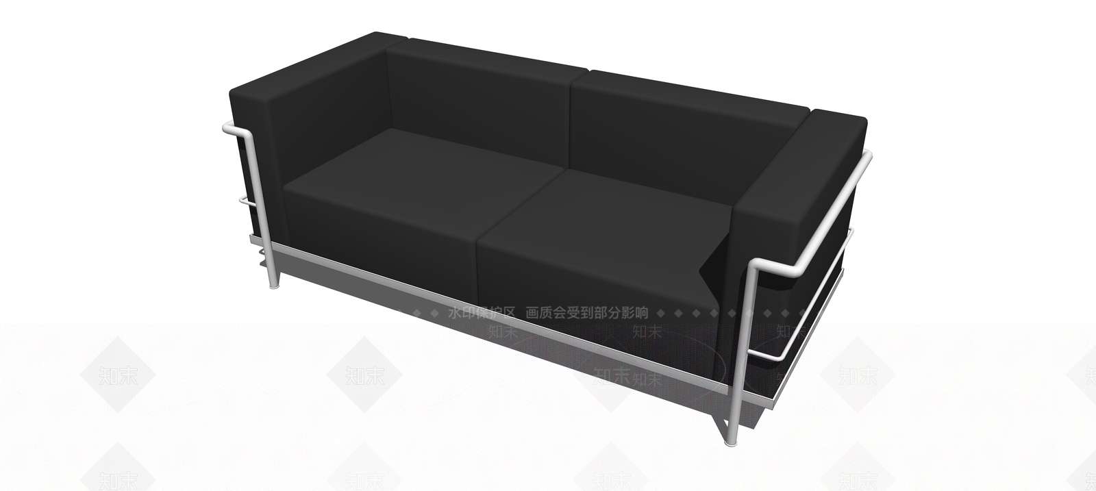 现代双人沙发SU模型下载【ID:1169652899】