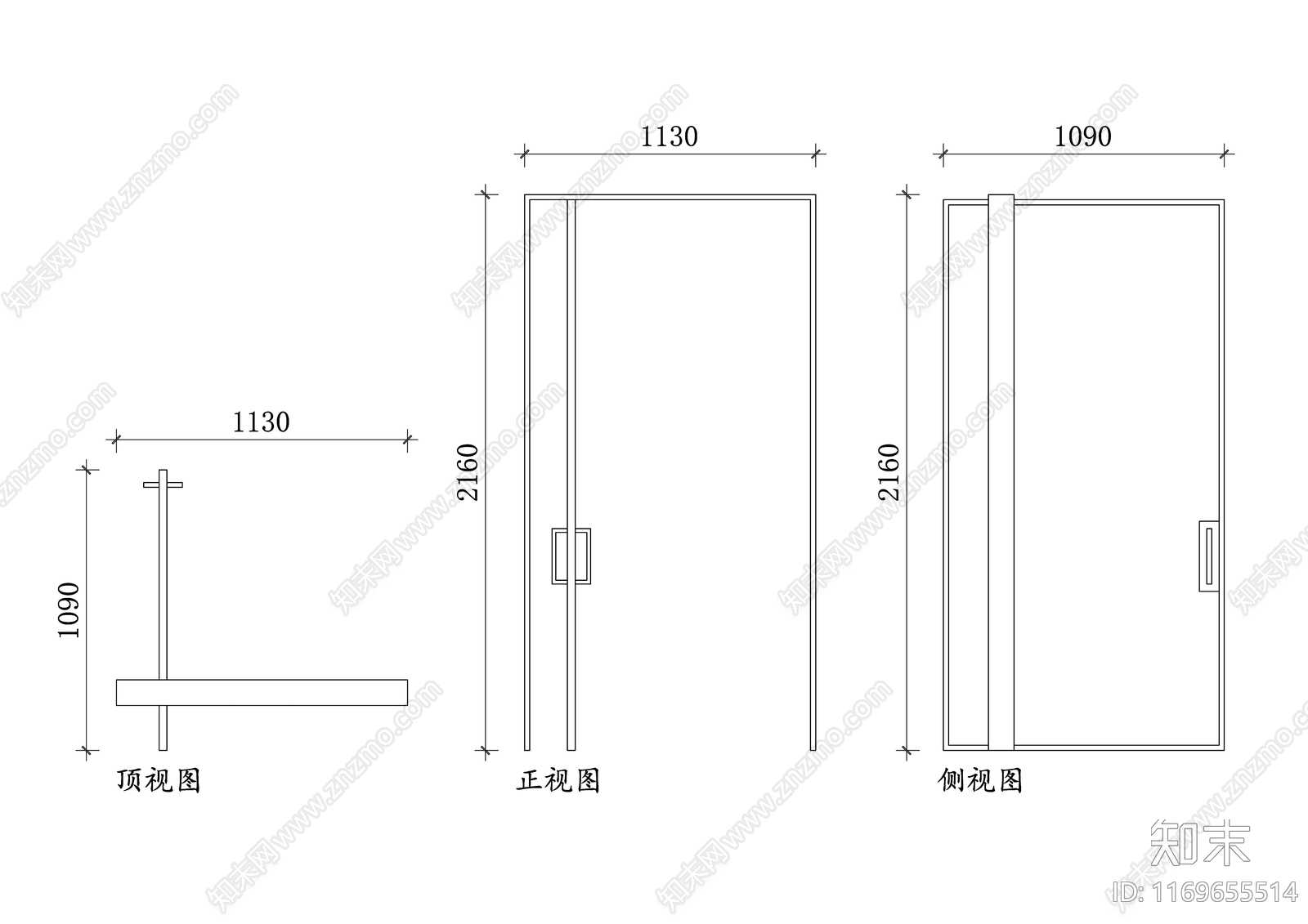 现代综合门窗施工图下载【ID:1169655514】