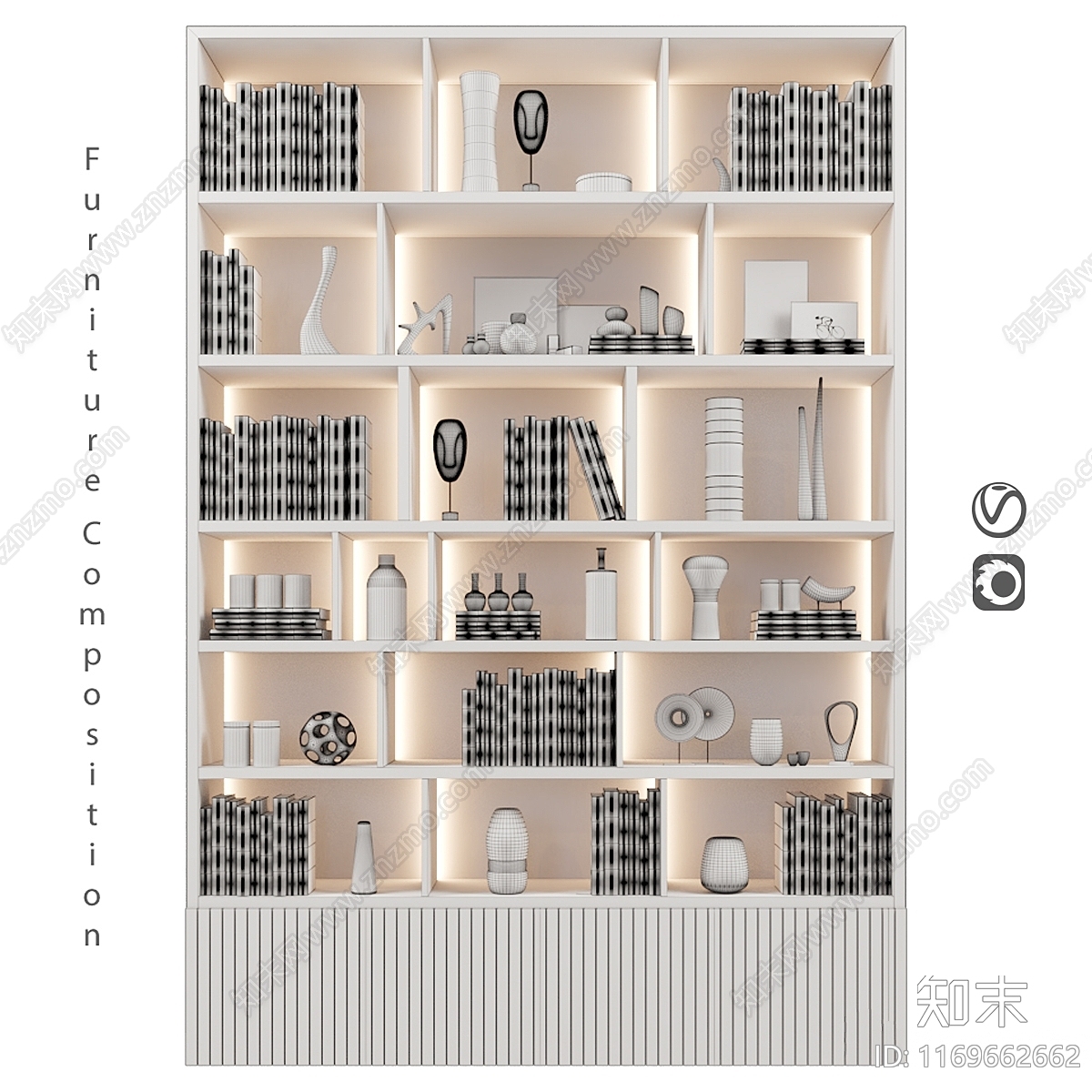 置物架3D模型下载【ID:1169662662】