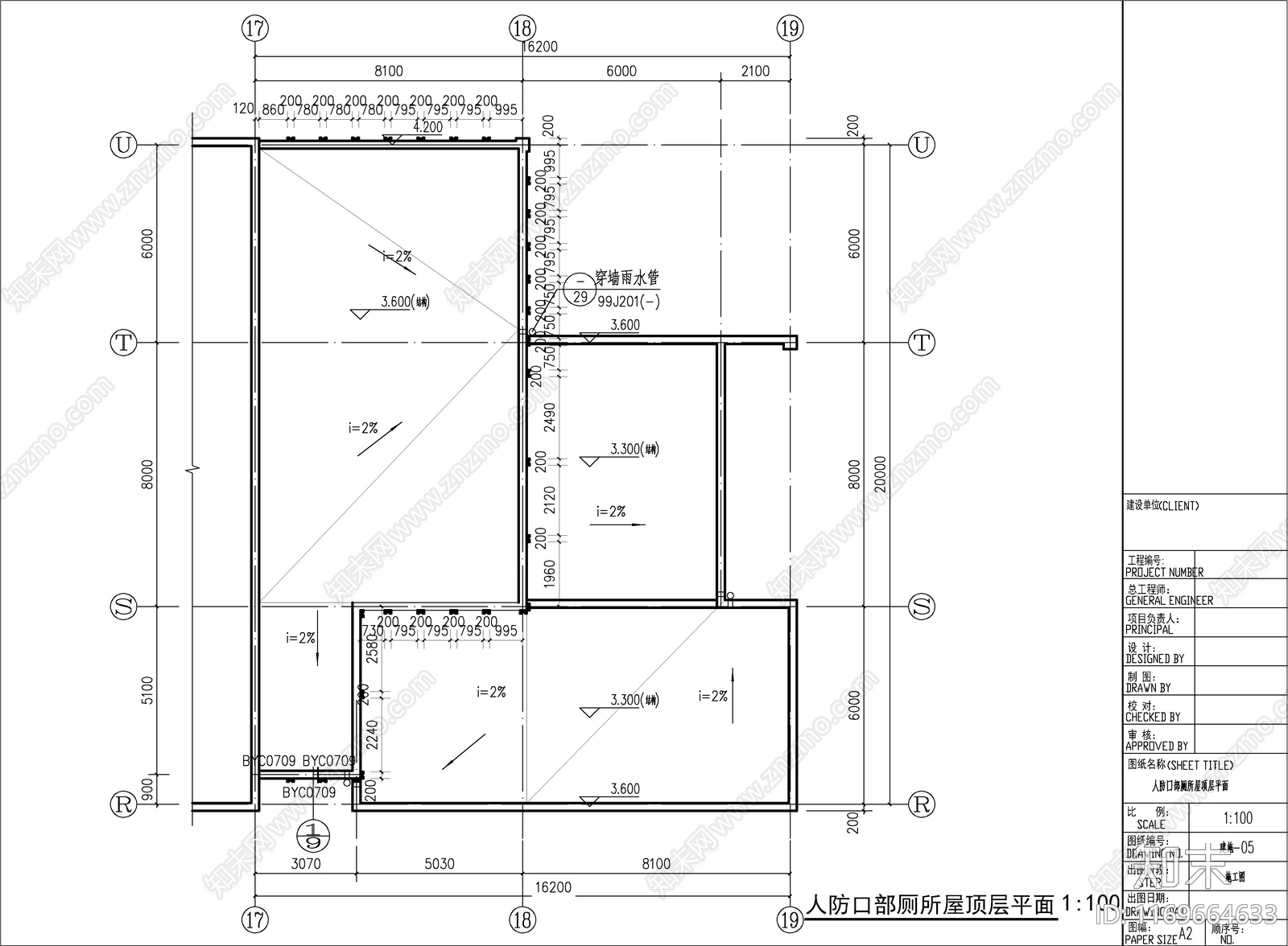 现代公厕cad施工图下载【ID:1169664633】