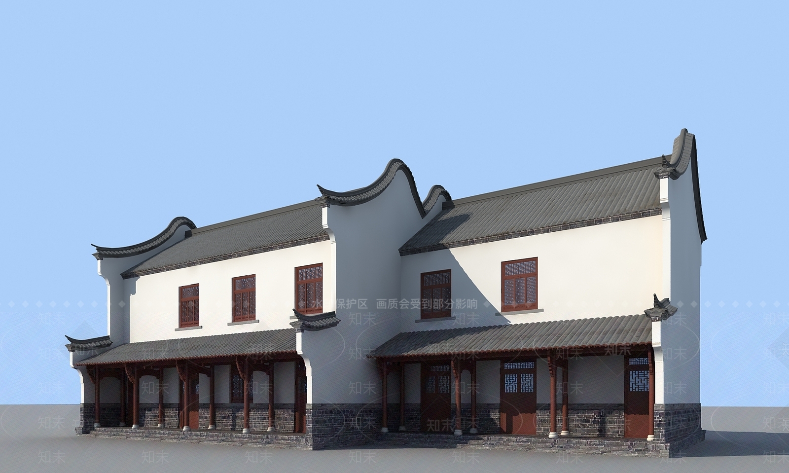 中式古建3D模型下载【ID:1169667749】