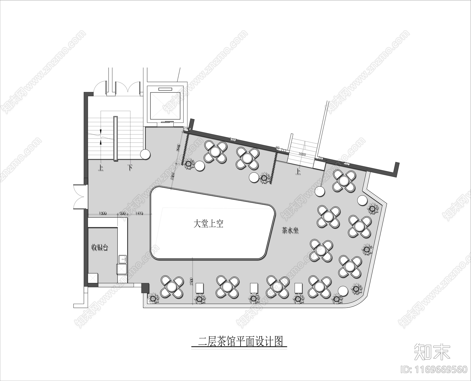 现代新中式会所cad施工图下载【ID:1169669560】