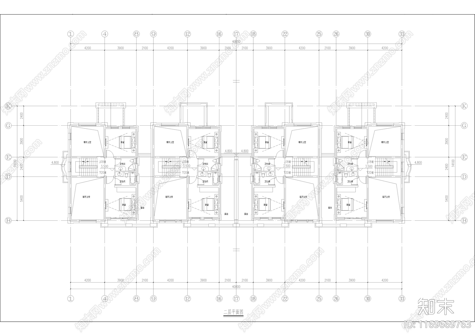 法式别墅建筑cad施工图下载【ID:1169669763】