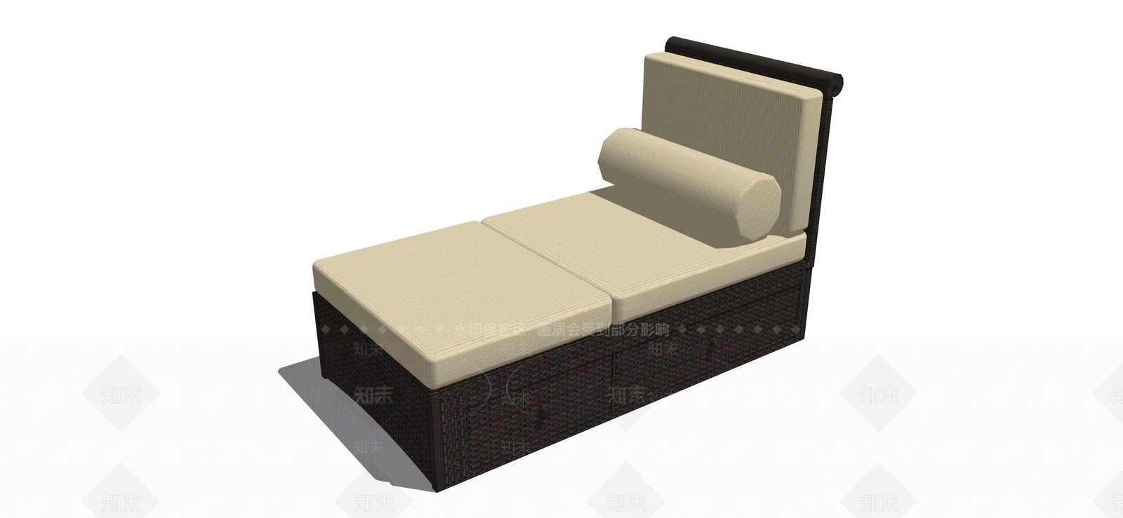 现代躺椅SU模型下载【ID:1169674473】