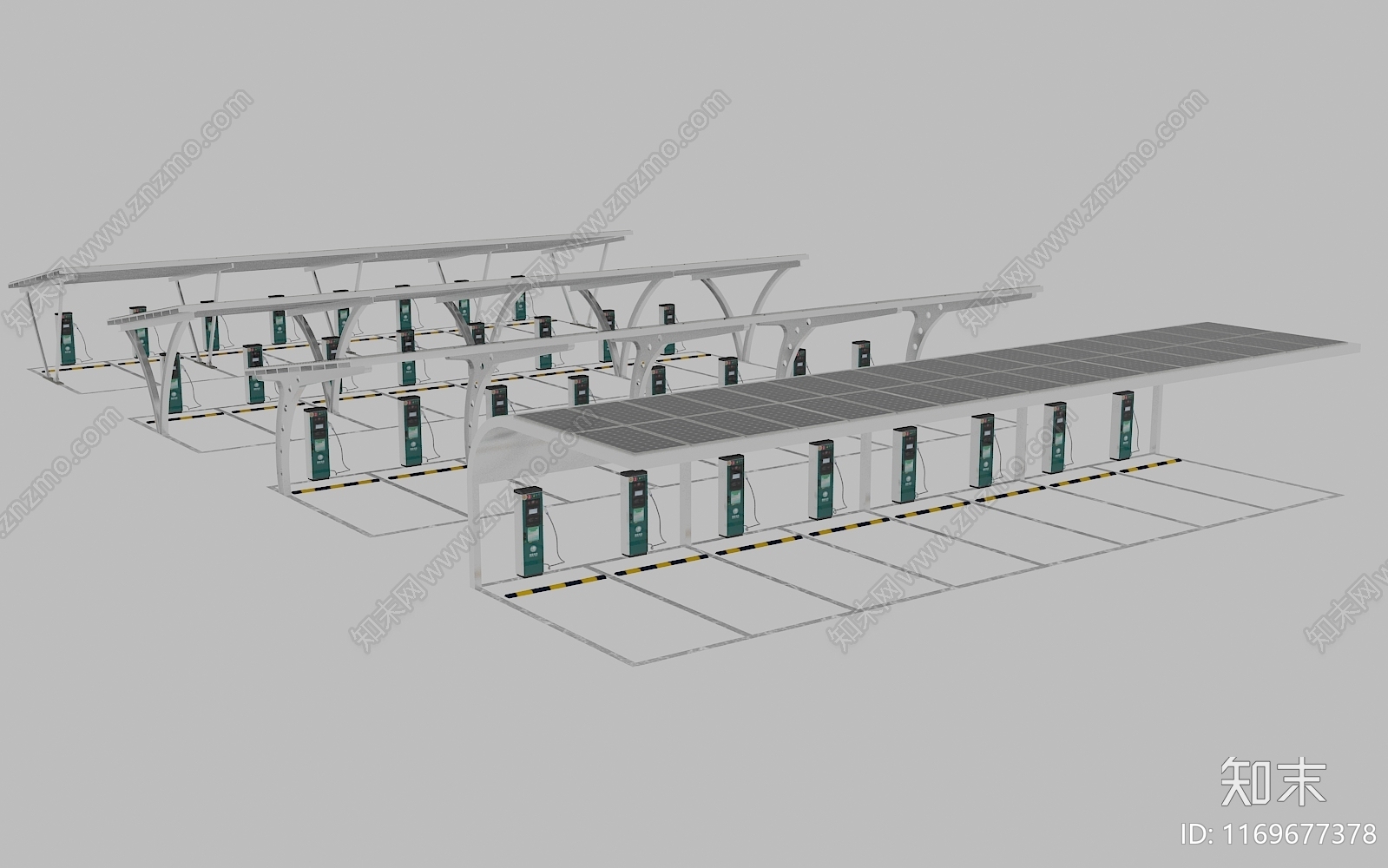 现代商业景观3D模型下载【ID:1169677378】