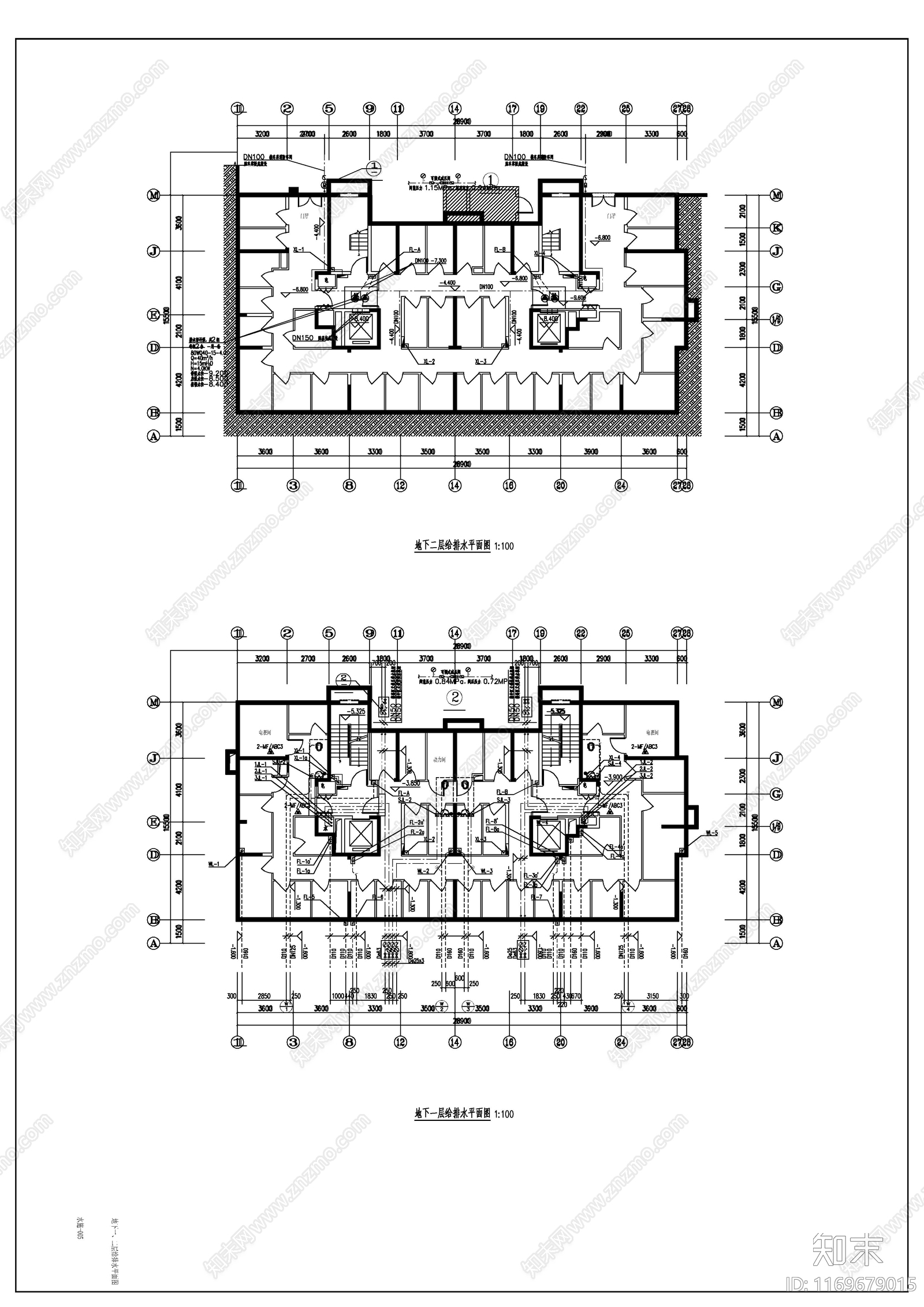 给排水图cad施工图下载【ID:1169679015】