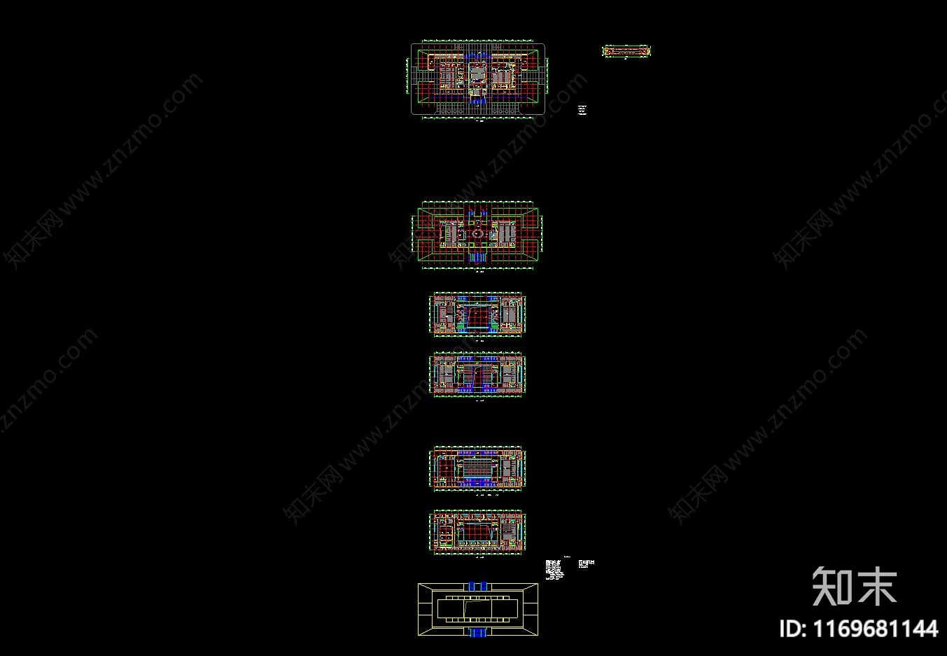 现代图书馆建筑施工图下载【ID:1169681144】