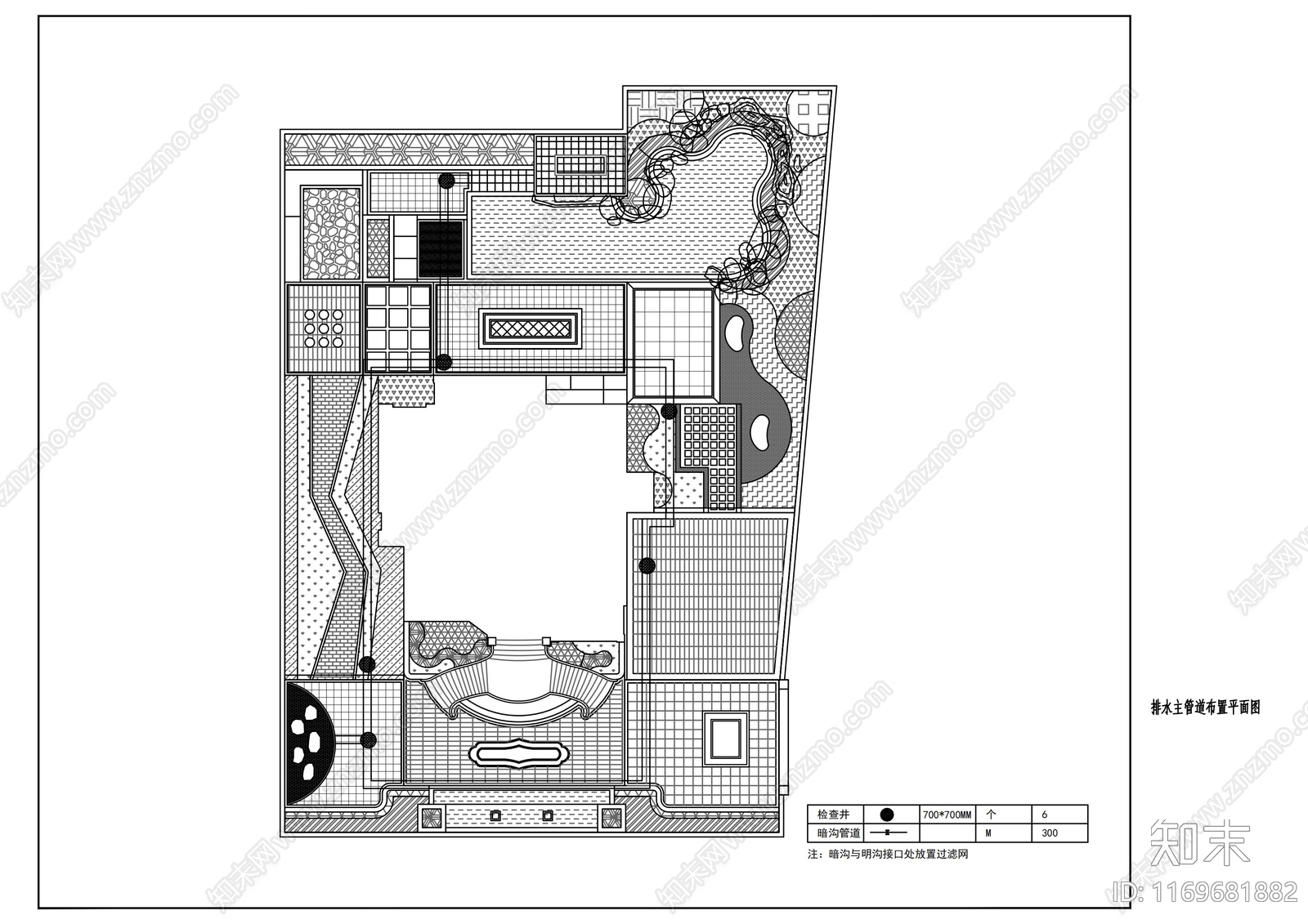 现代庭院cad施工图下载【ID:1169681882】